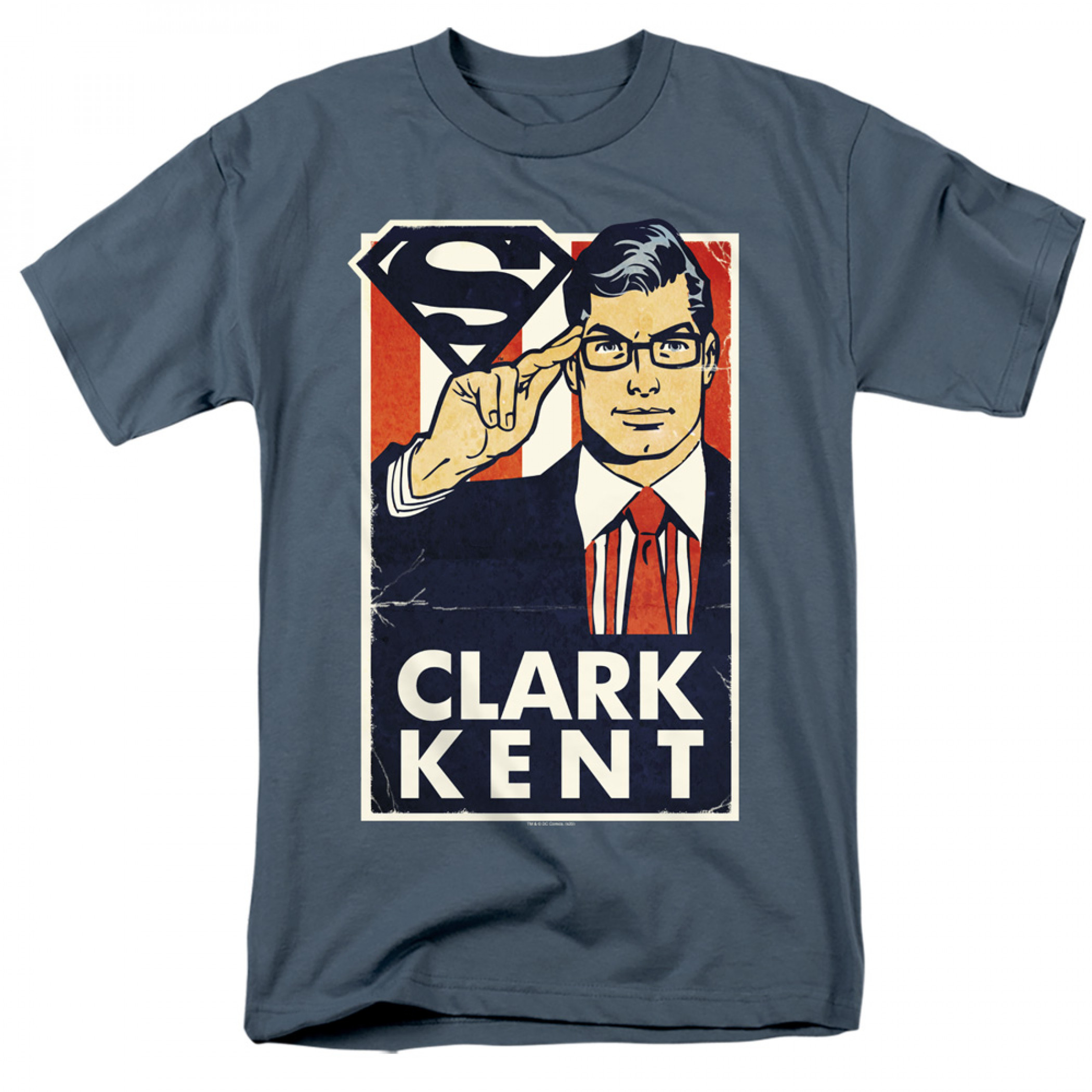 Kent for President Superman Men's T-Shirt, Blue