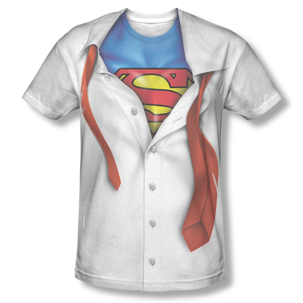 superman costume dress shirt Superman Adult Shirt And Tie Costume Shirt