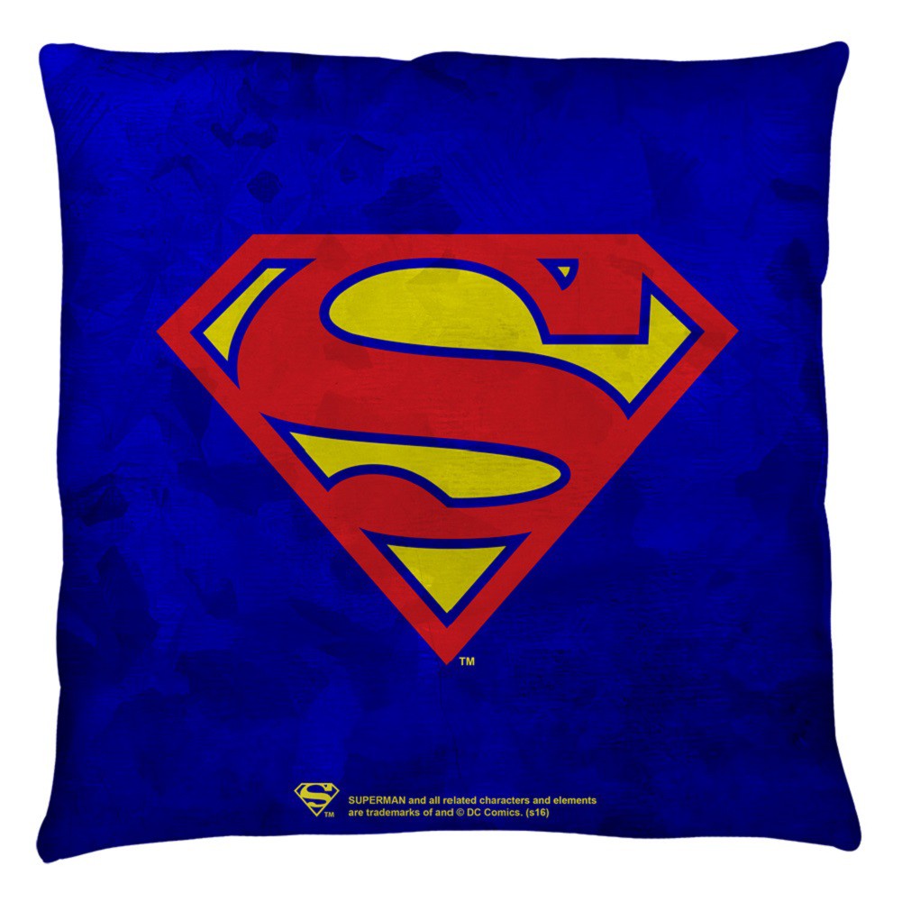 Superman Throw Pillow, Blue