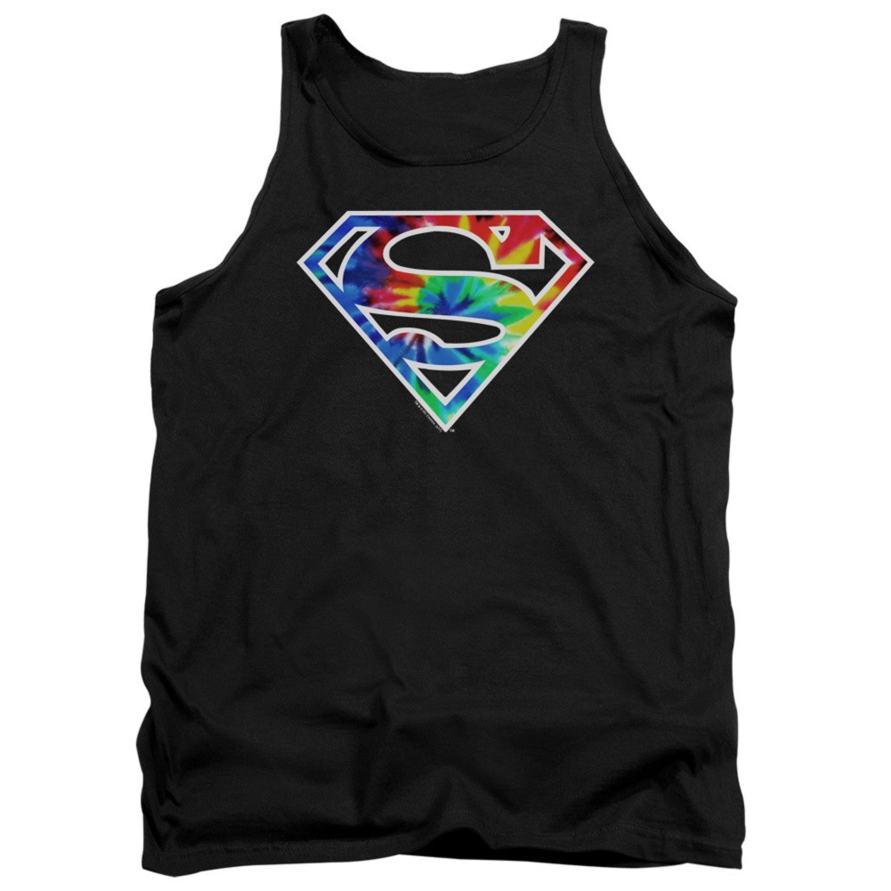 Superman Tie Dye Logo Tank Top