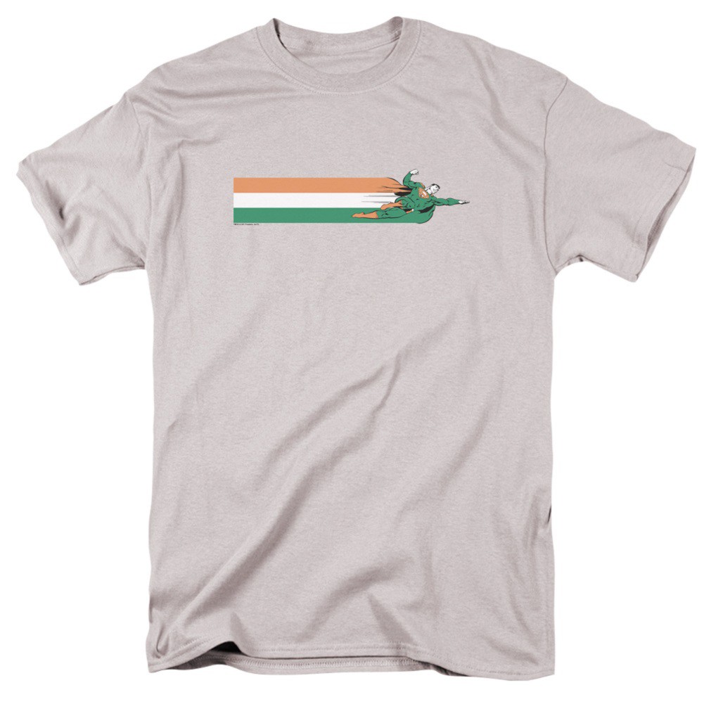 Superman Flying Irish Flag Men's Grey T-Shirt, Grey