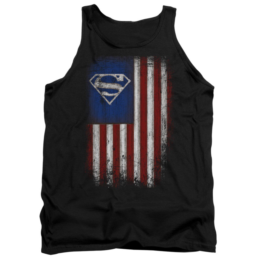 Superman Old Glory American Flag Tank Top