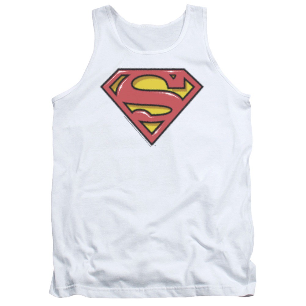 Superman Airbrushed Logo Tank Top
