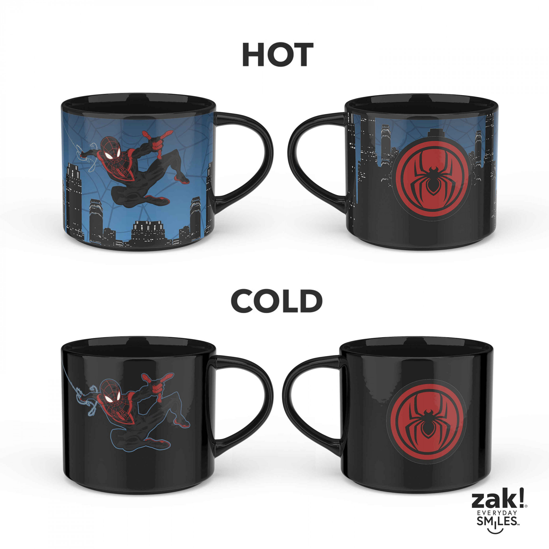 Miles Morales Night Traveling 15oz Heat Change Mug, Multi-Color