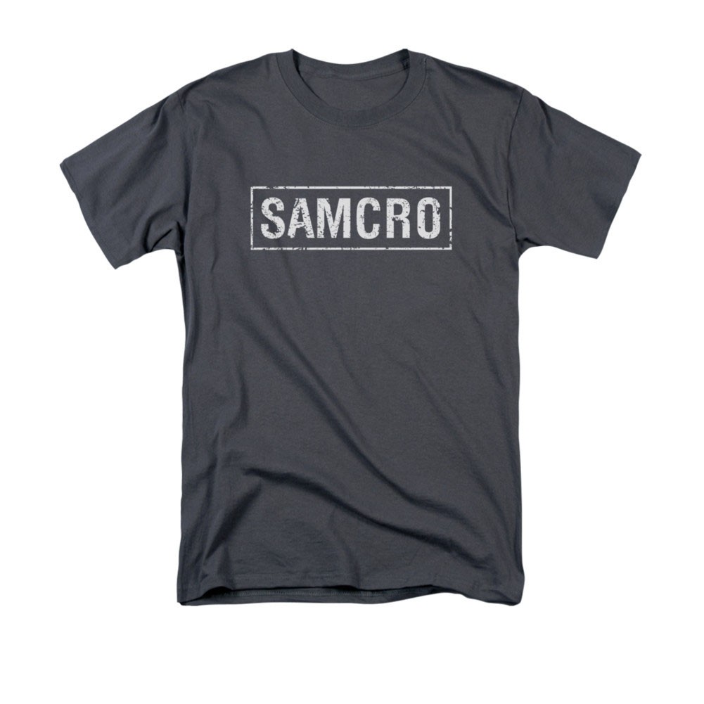 Sons Of Anarchy SAMCRO Logo Gray T-Shirt