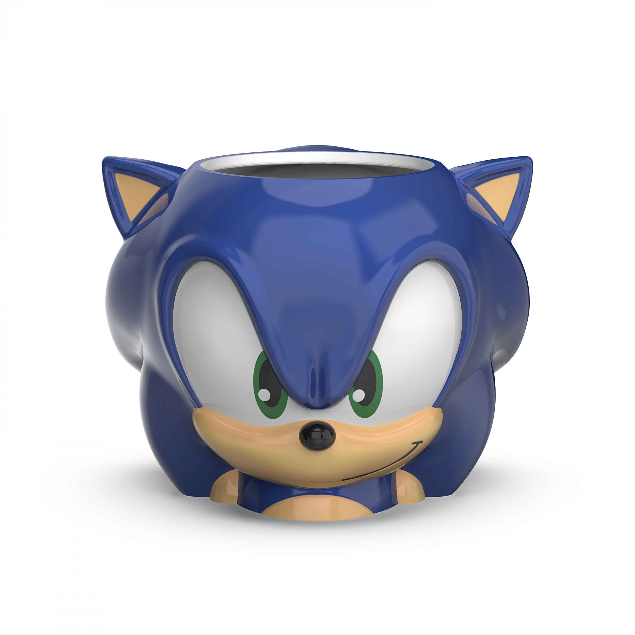 Sonic The Hedgehog 15oz Sculpted Ceramic Mug, Blue