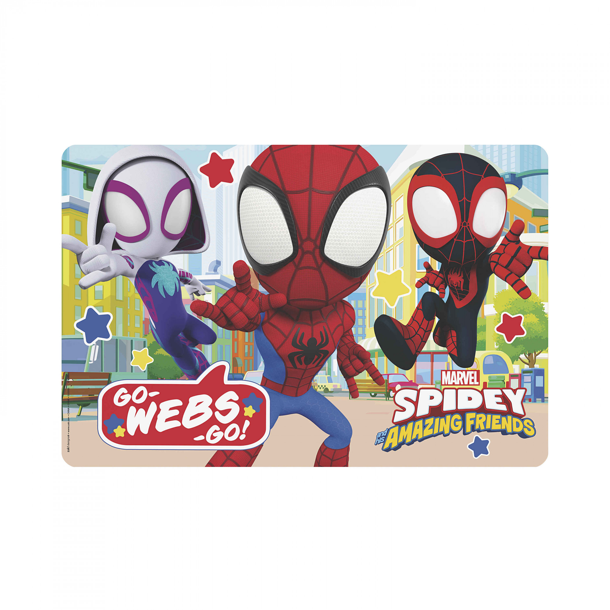 Spidey And His Amazing Friends Go Webs! 17.6' Dinner Placemat, Multi-Color