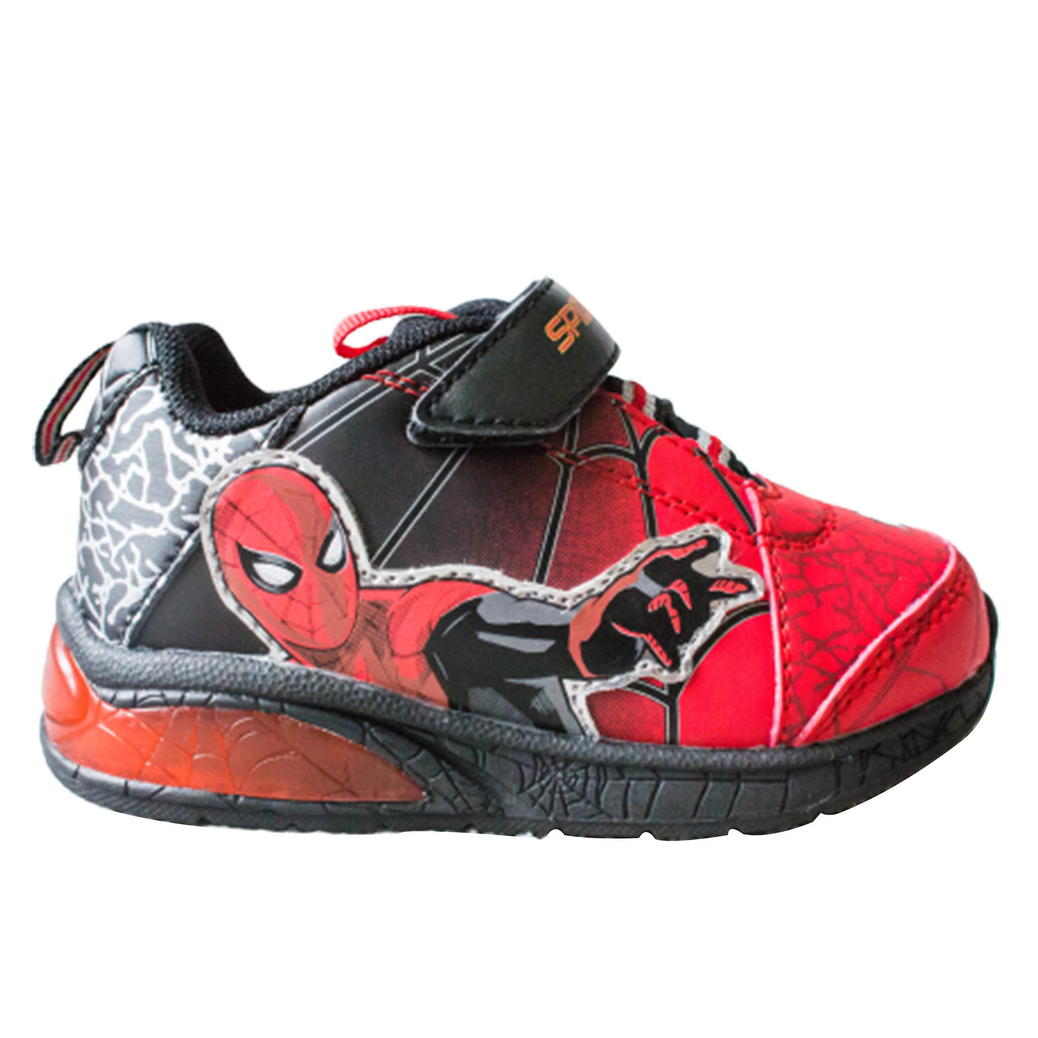 Spider-Man Kids Light Up Shoes, Multi-Color