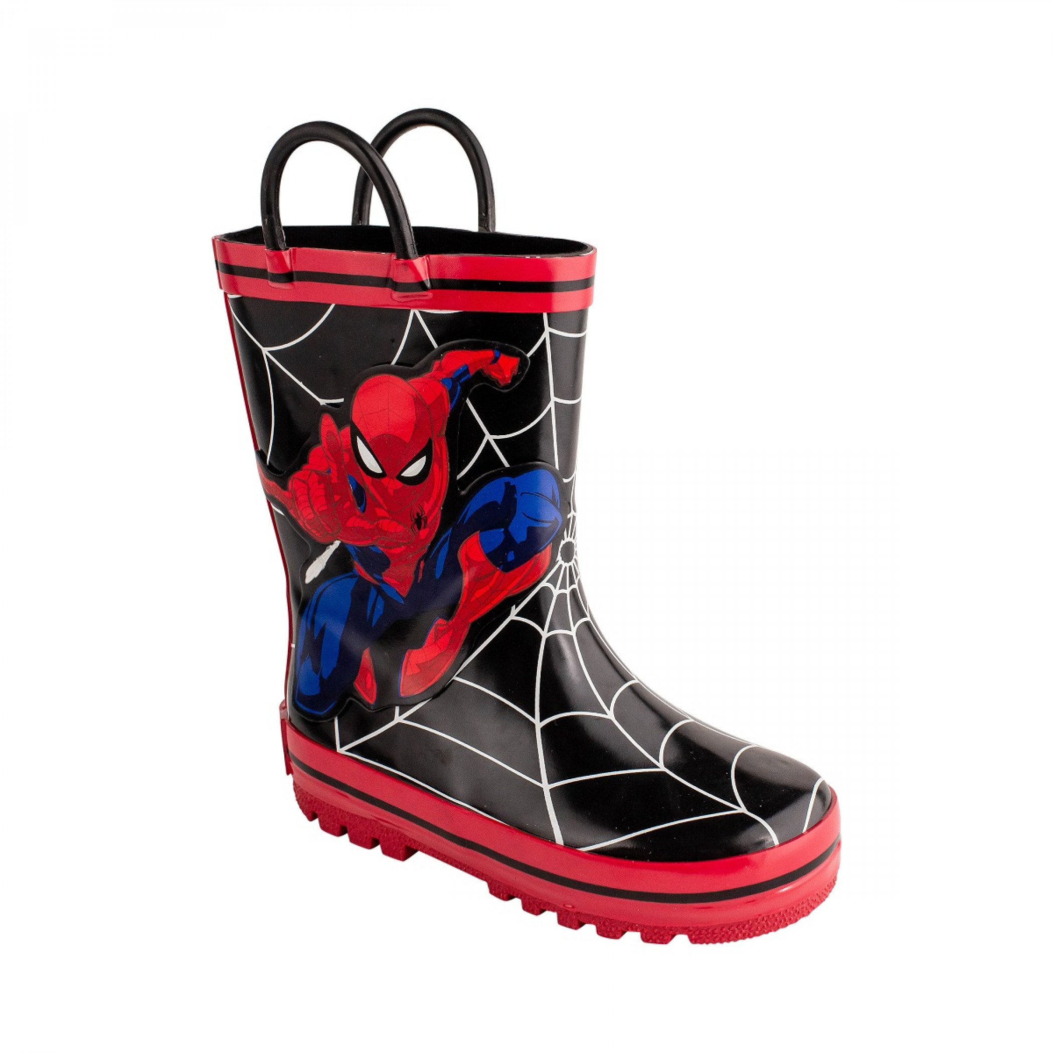 Spider-Man Web Jump Kids Rain Boots, Black