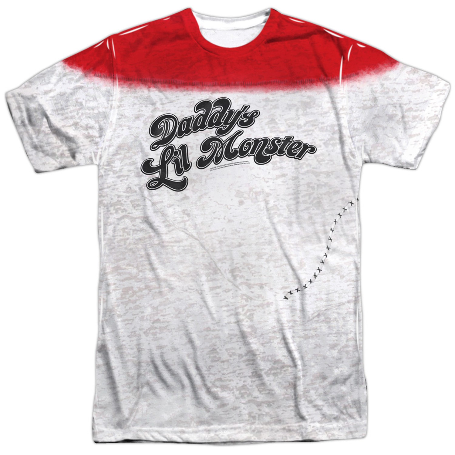 Suicide Squad Daddy's Little Monster Sublimated Men's T-Shirt, White