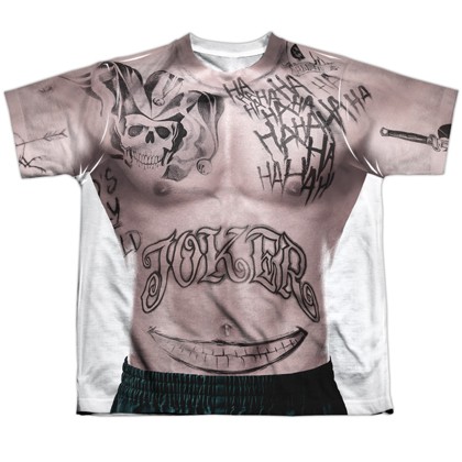 Suicide Squad Joker Youth Costume T-Shirt, White