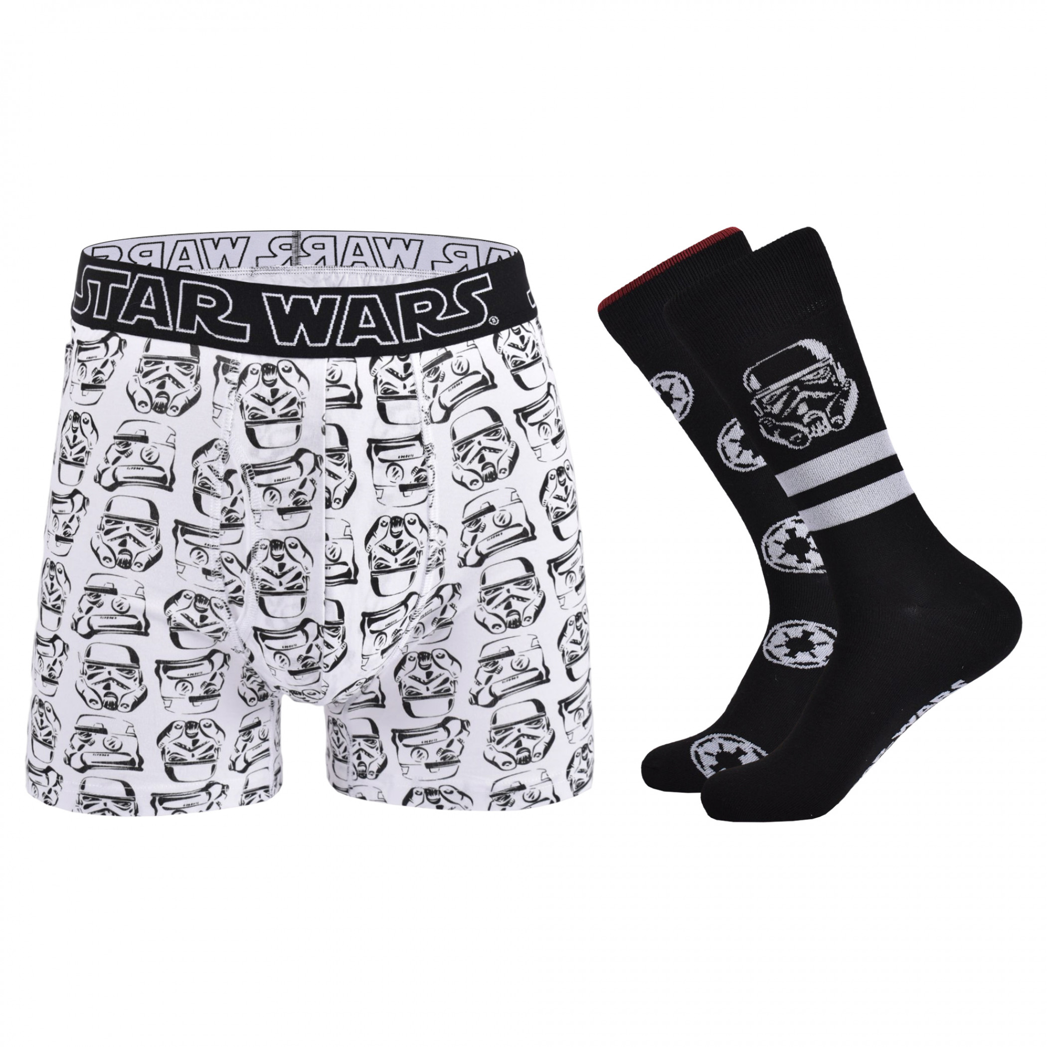 Star Wars Storm Troopers Underwear and Crew Socks Boxed Set, Multi-Color