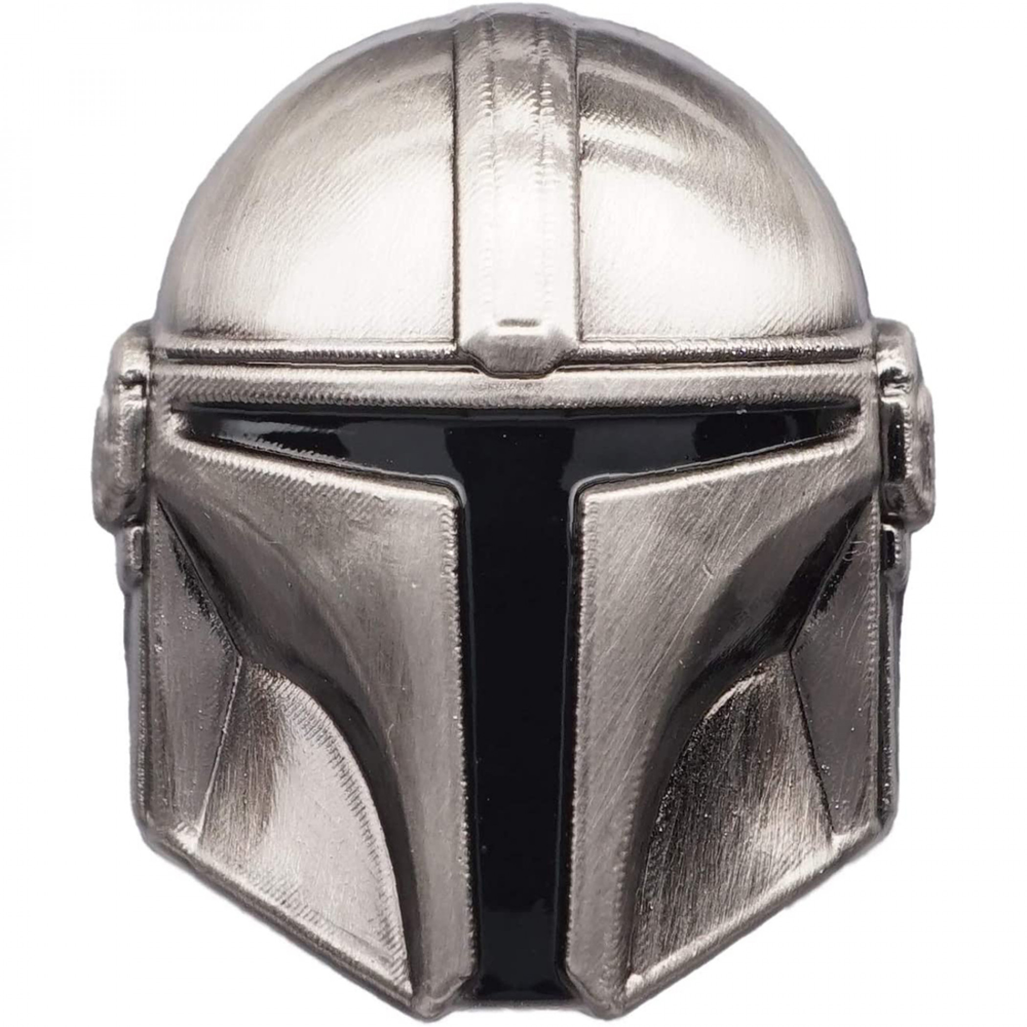 Star Wars The Mandalorian Helmet Pewter Lapel Pin, Silver