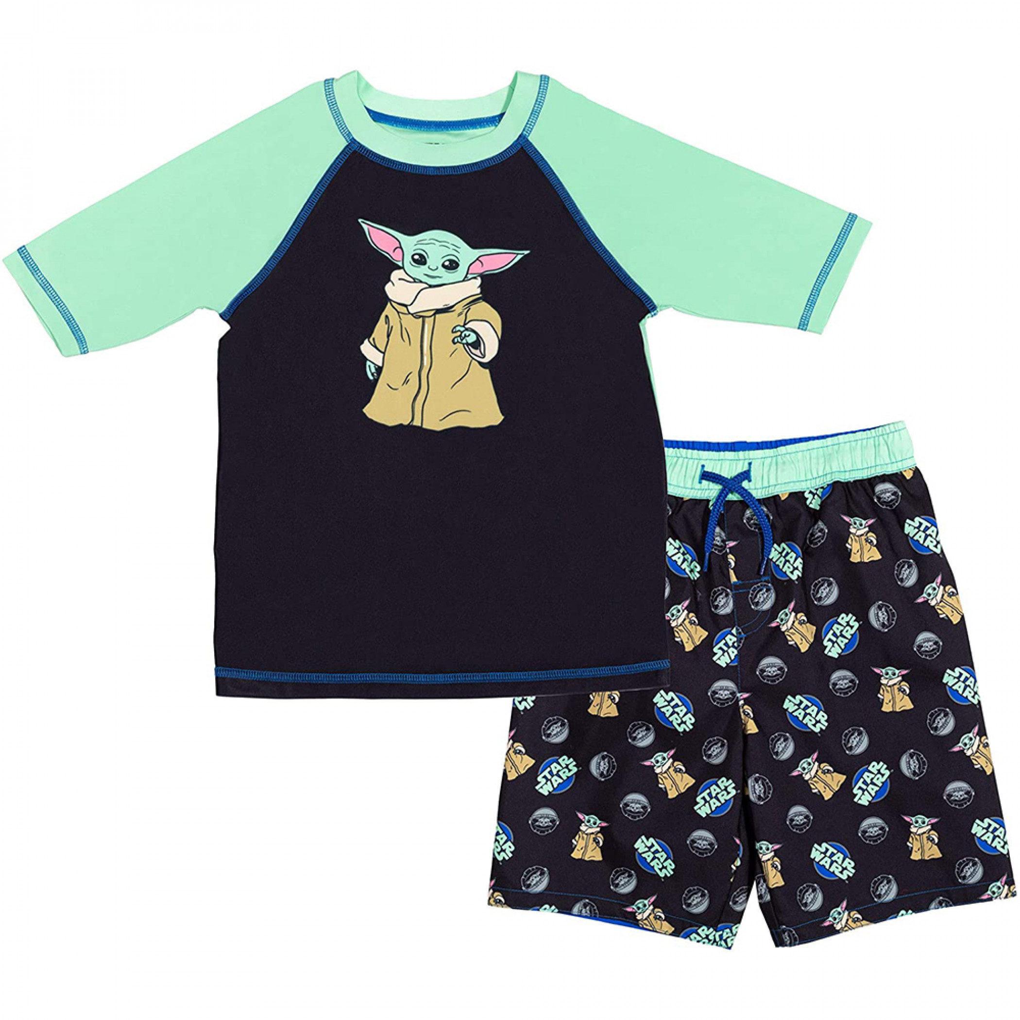 Star Wars The Mandalorian The Child Grogu 2-Piece Swimwear Set, Multi-Color