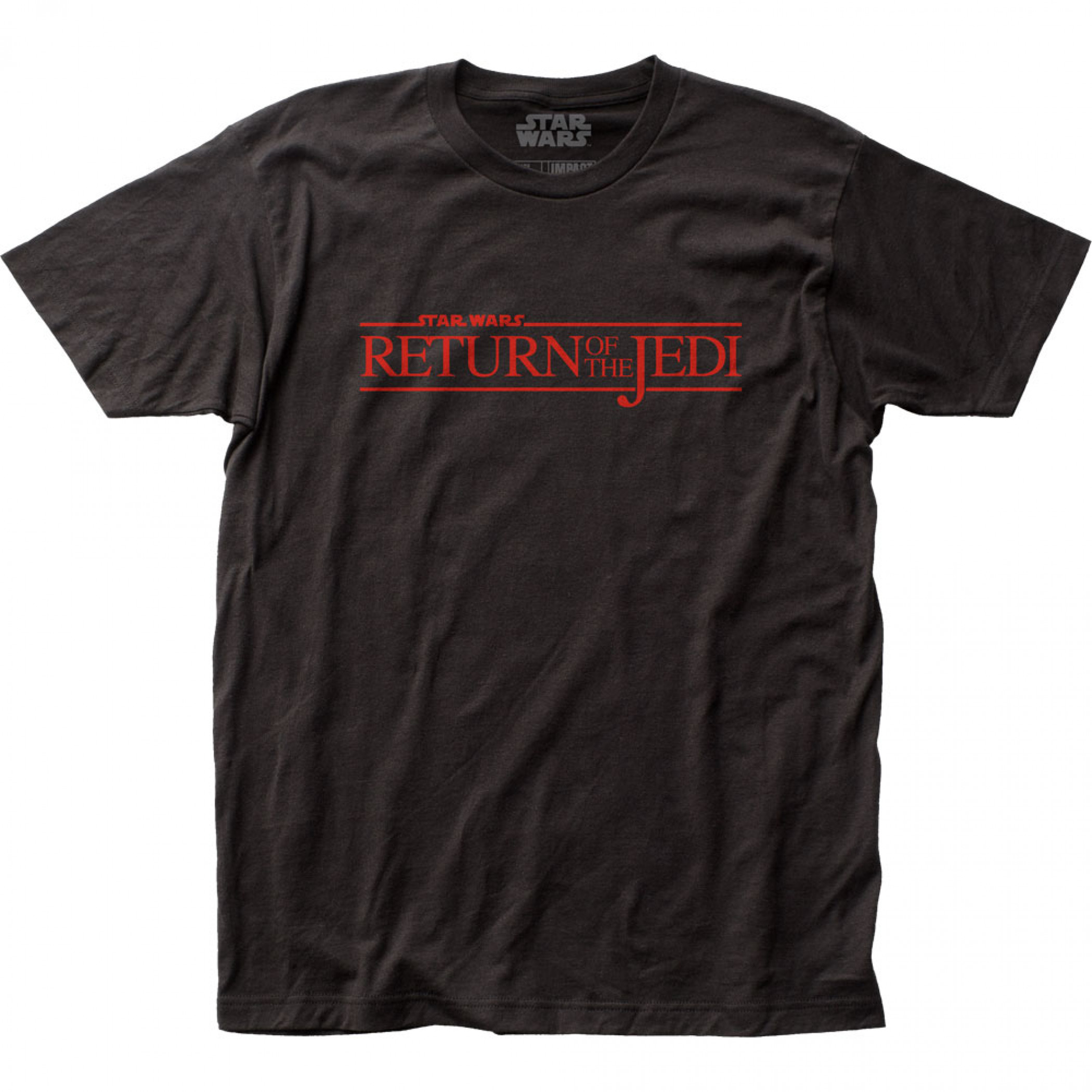 Star Wars The Return of the Jedi Title Card T-Shirt, Black