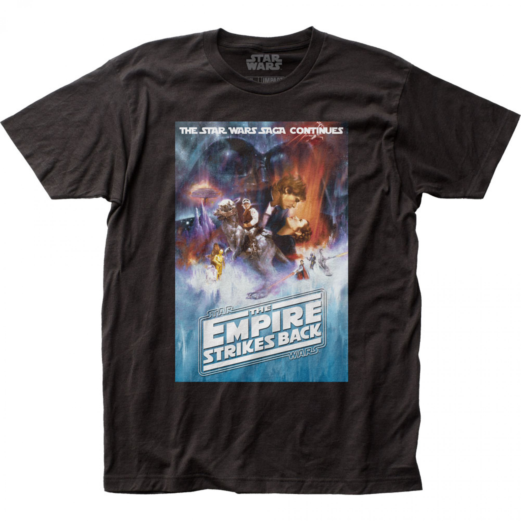 Star Wars The Empire Strikes Back Movie Poster T-Shirt, Black