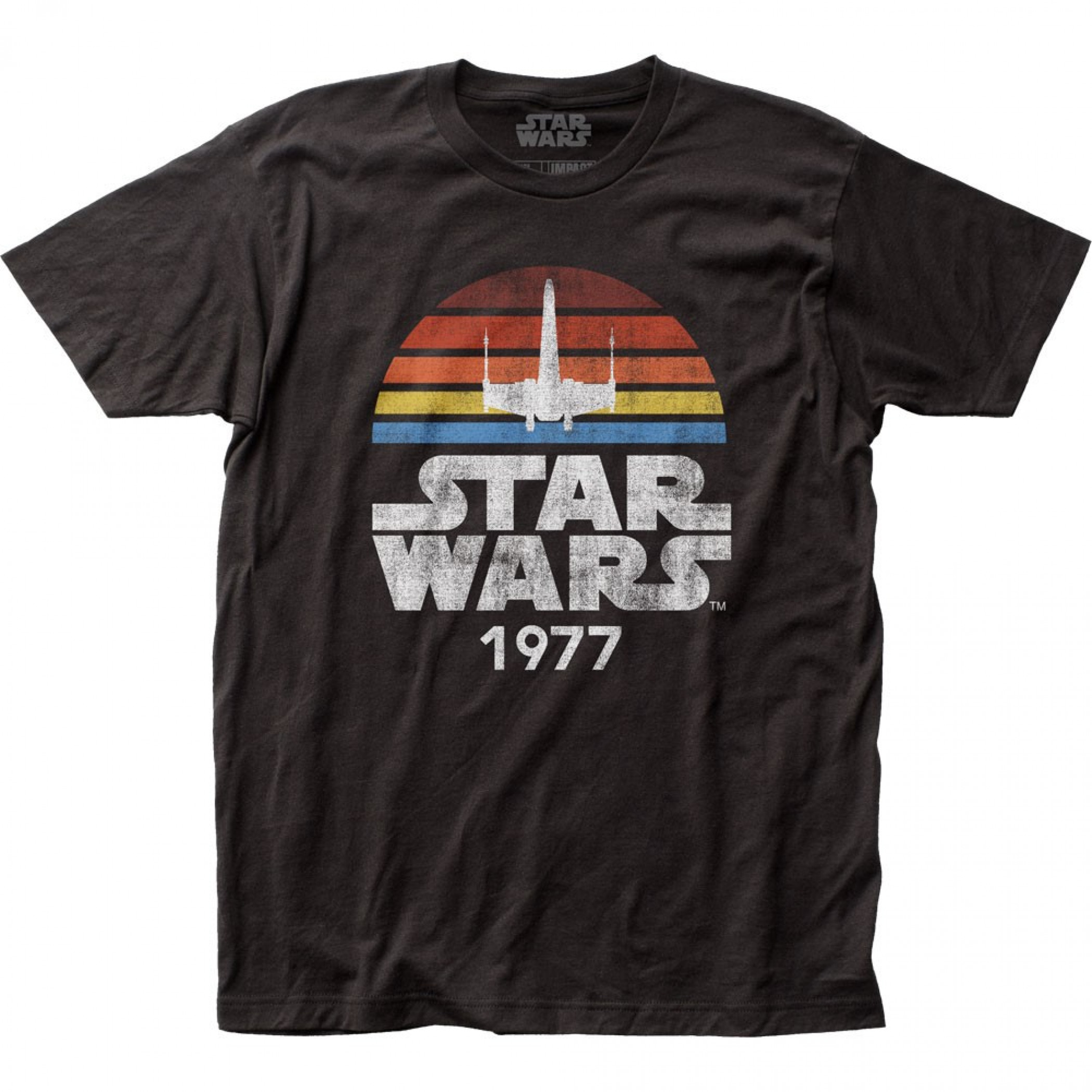 Star Wars 1977 Fitted Jersey T-Shirt, Black