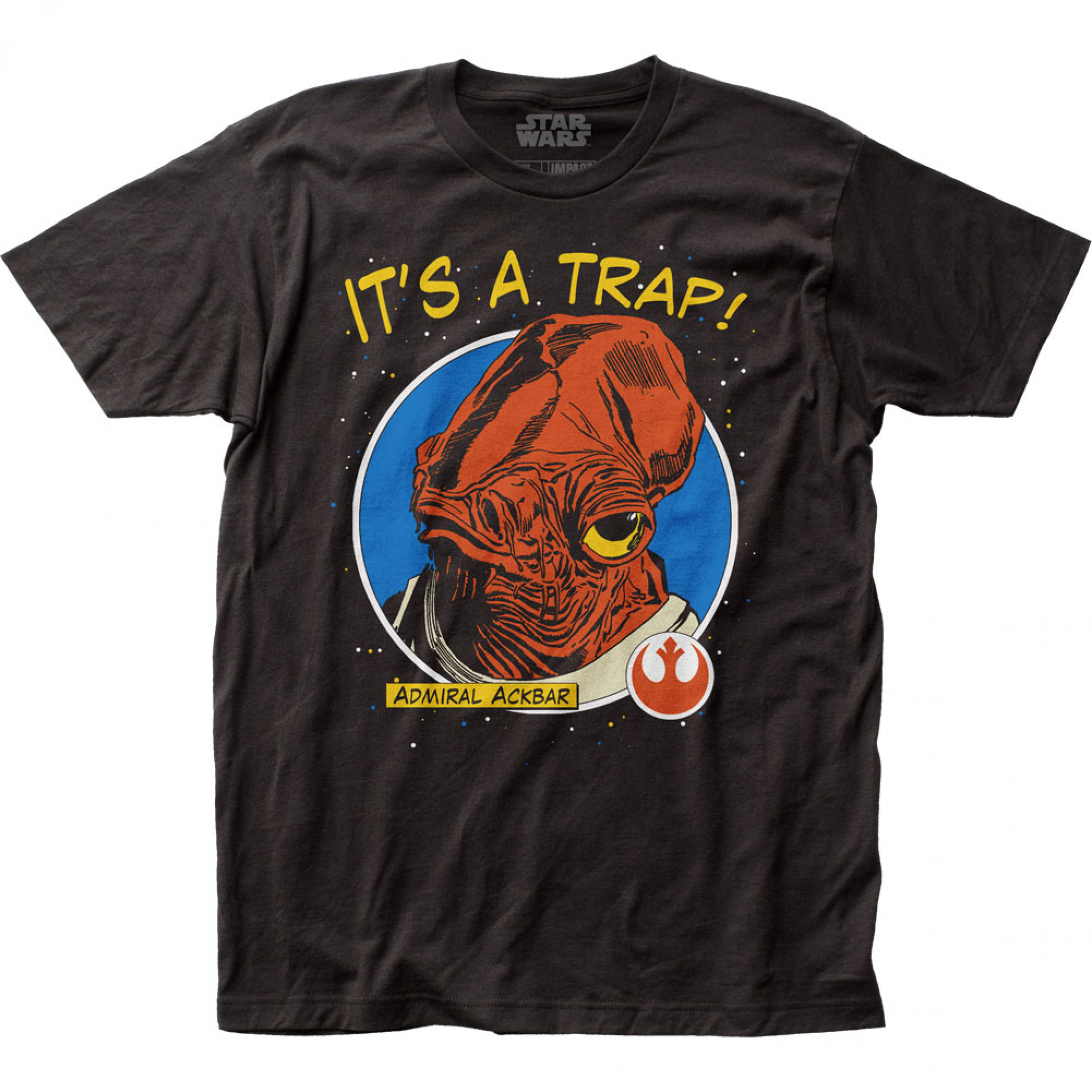 Star Wars Admiral Ackbar It's A Trap T-Shirt, Black