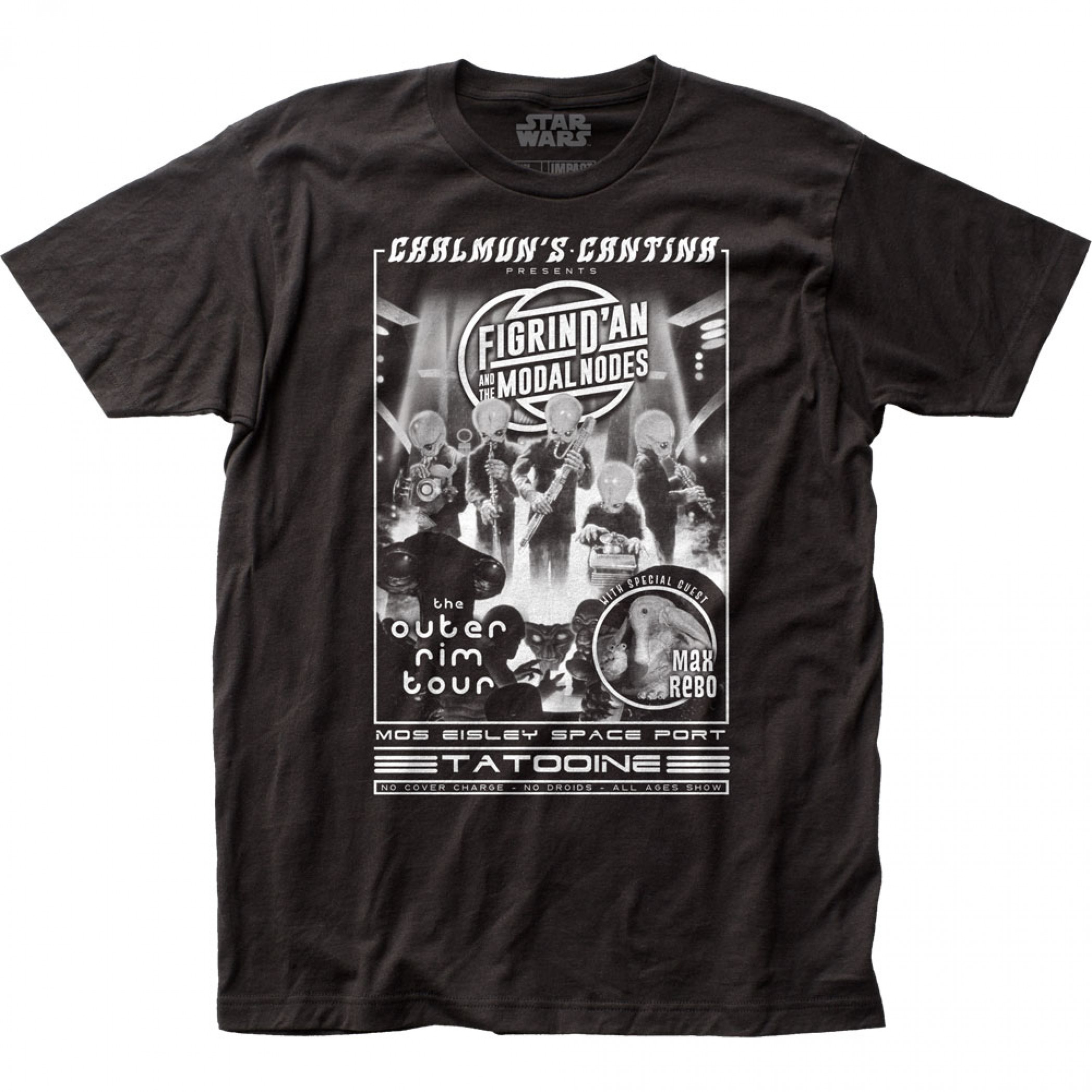 Star Wars Chalmun's Cantina Venue Poster T-Shirt, Black
