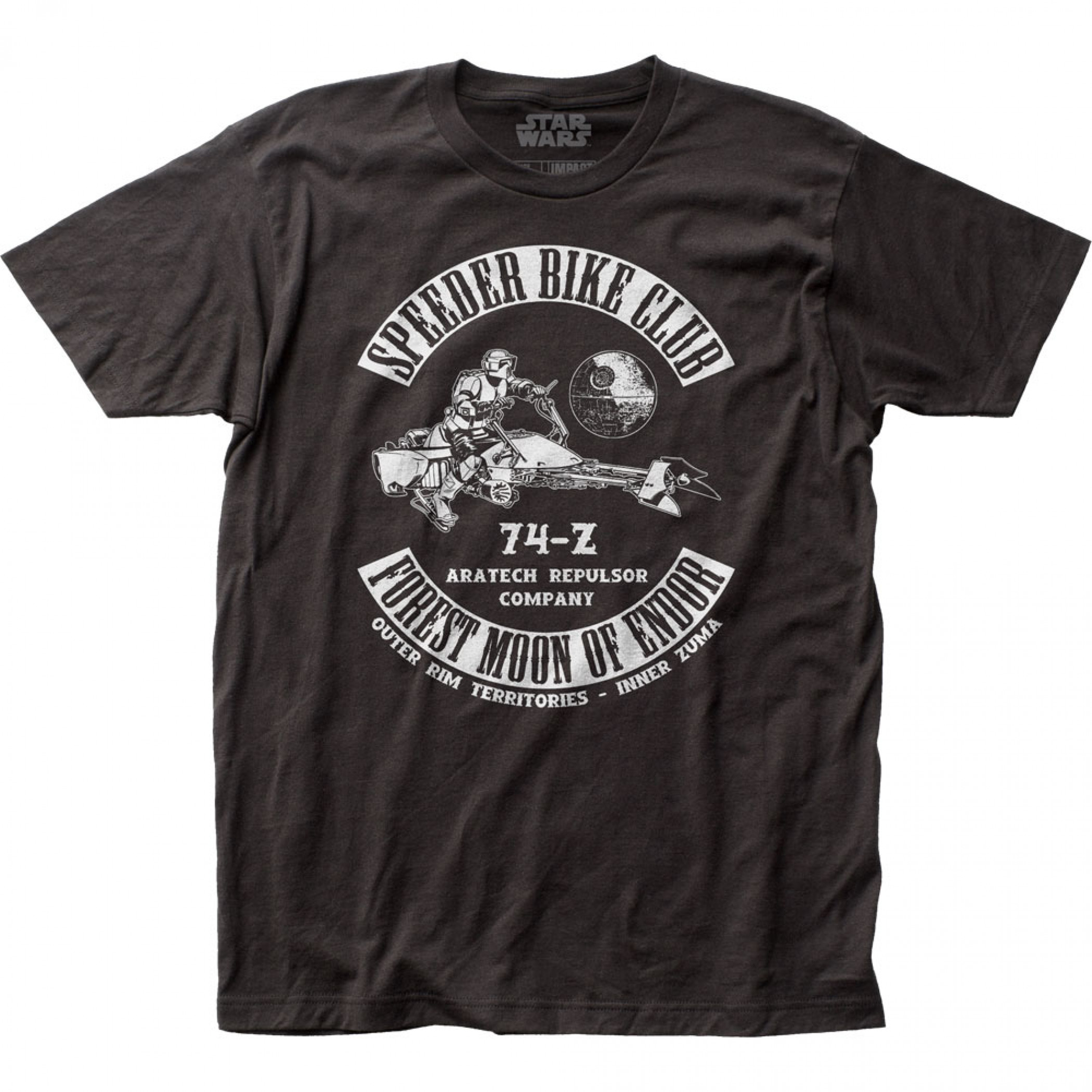 Star Wars Empire Speeder Bike Club T-Shirt, Black