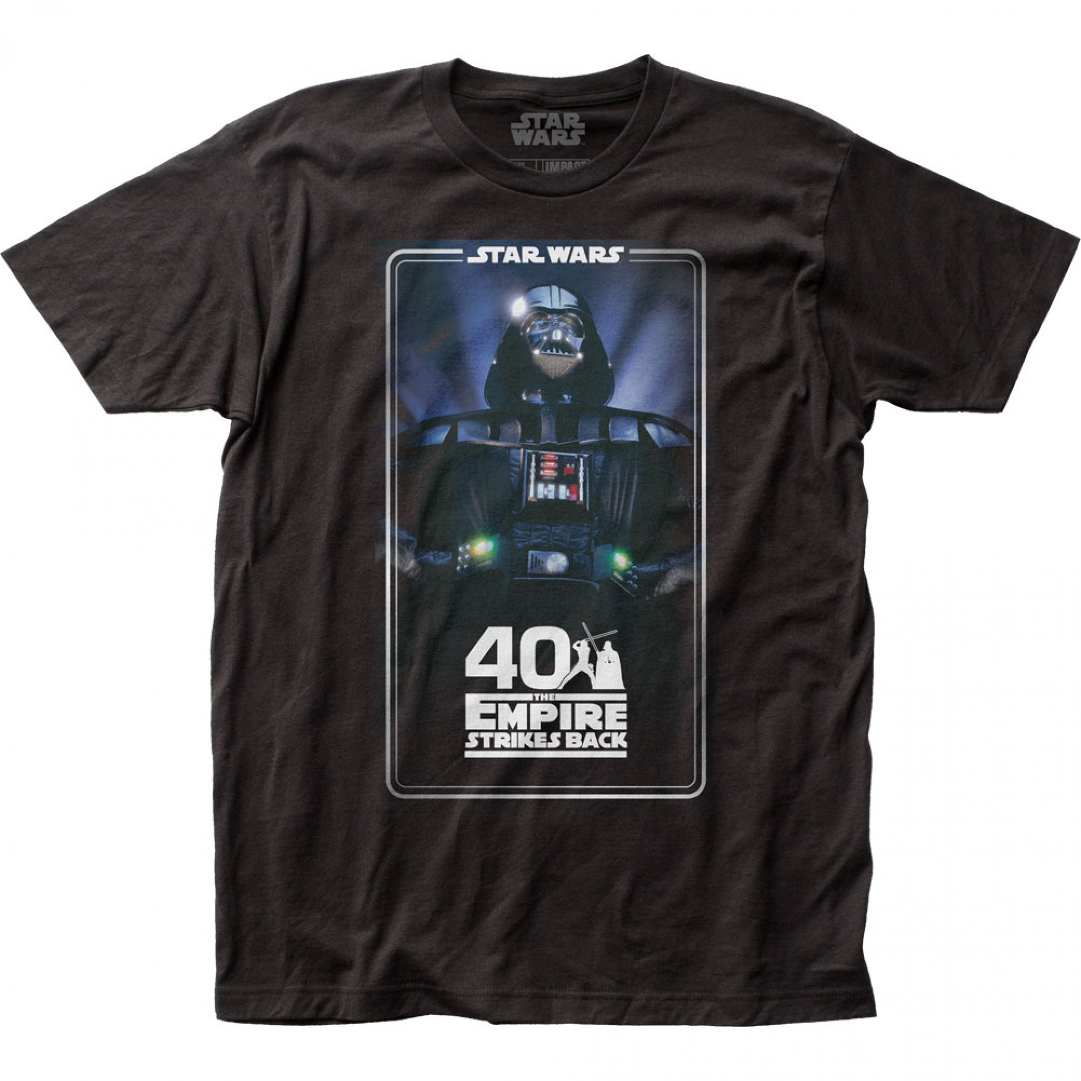 Star Wars 40th Anniversary Empire Strikes Back Poster T-Shirt, Black