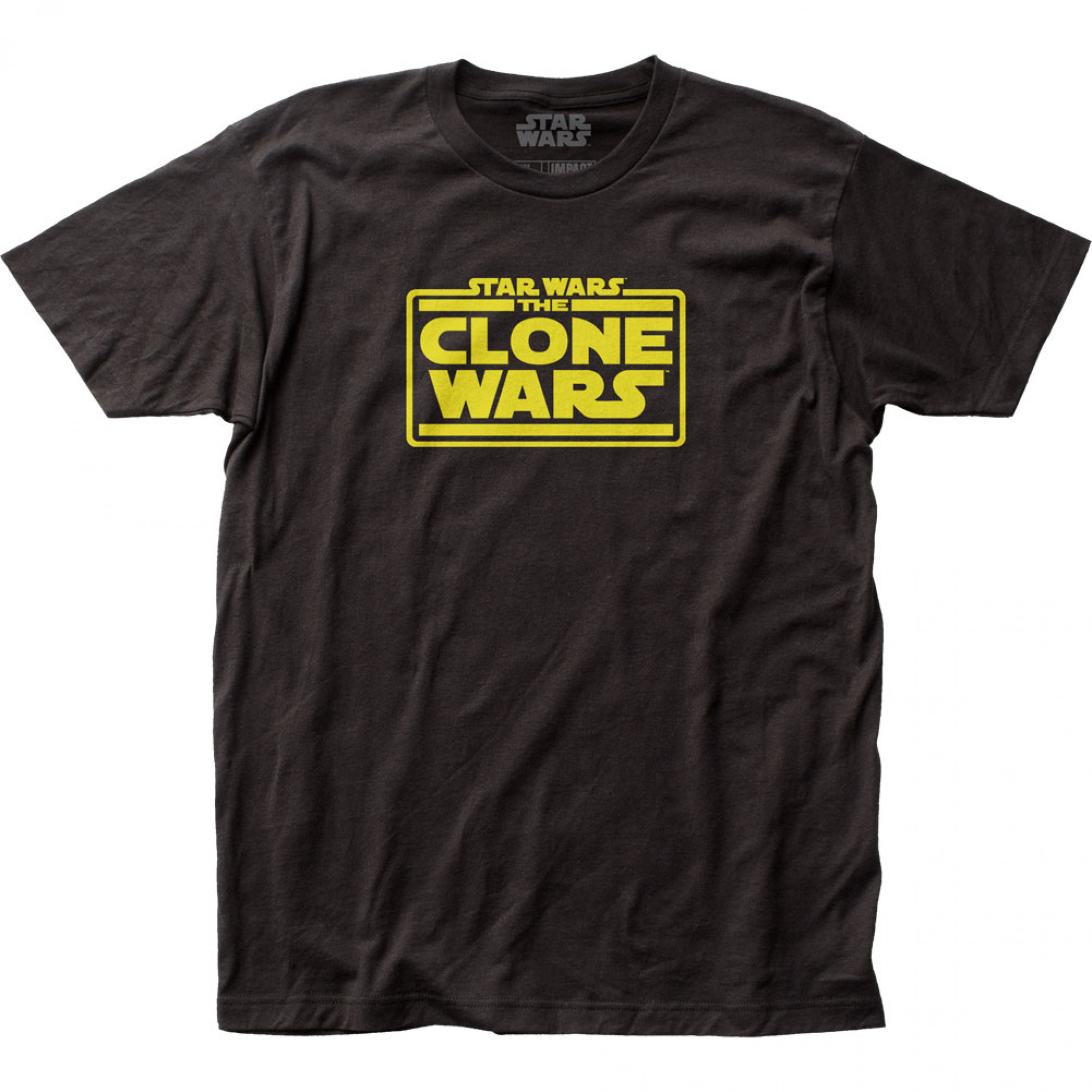 Star Wars The Clone Wars Title Screen T-Shirt, Black