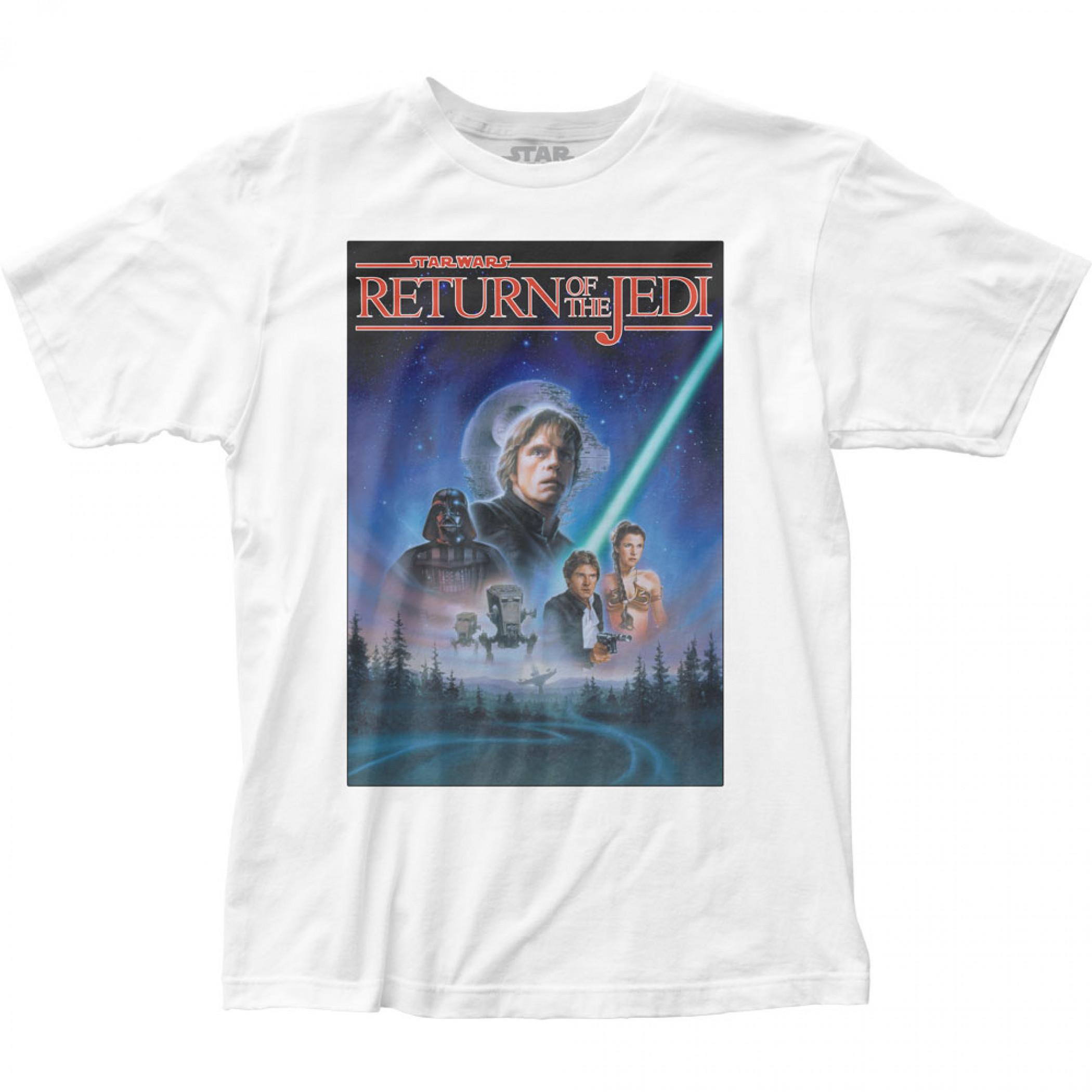 Star Wars Original Trilogy Return of the Jedi Ep. VI Poster T-Shirt, White