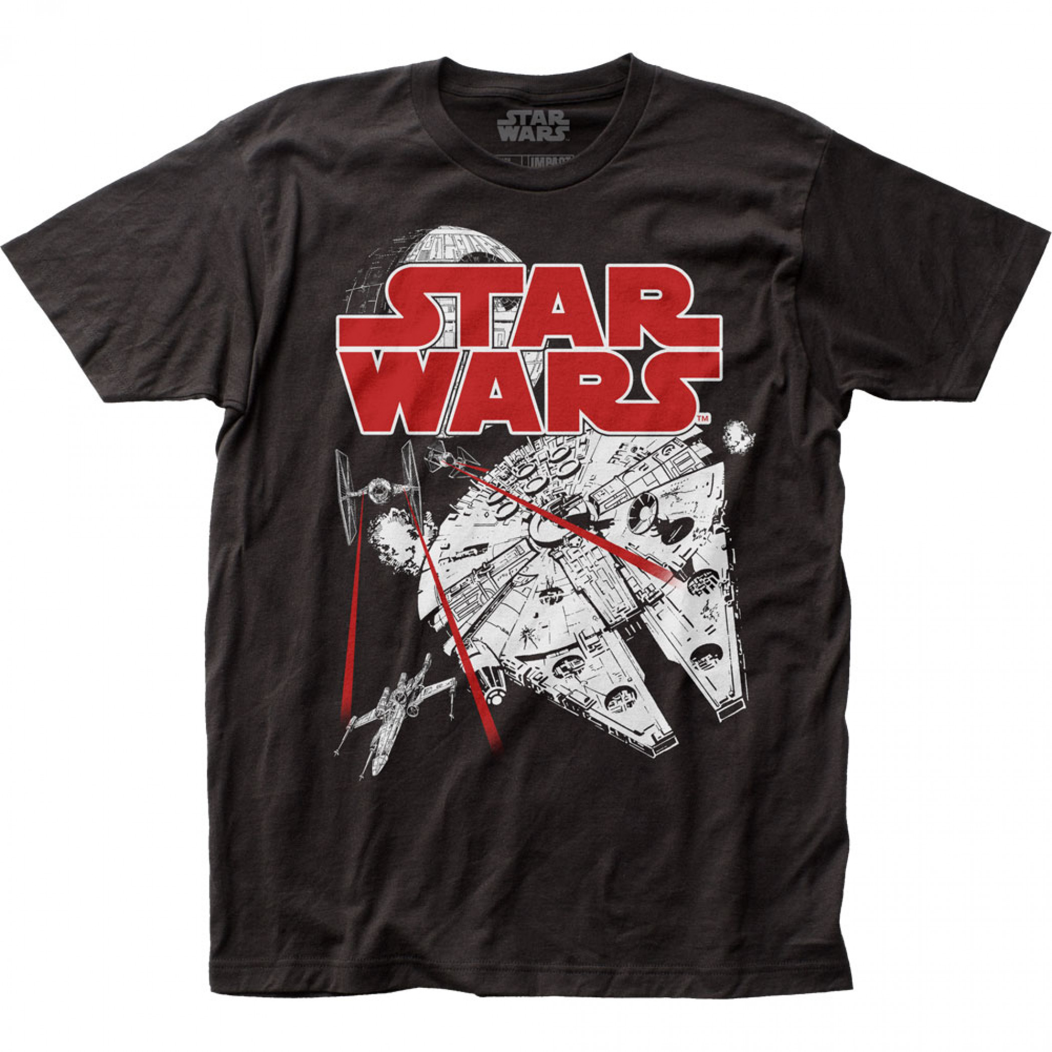 Star Wars Space Fight T-Shirt, Black