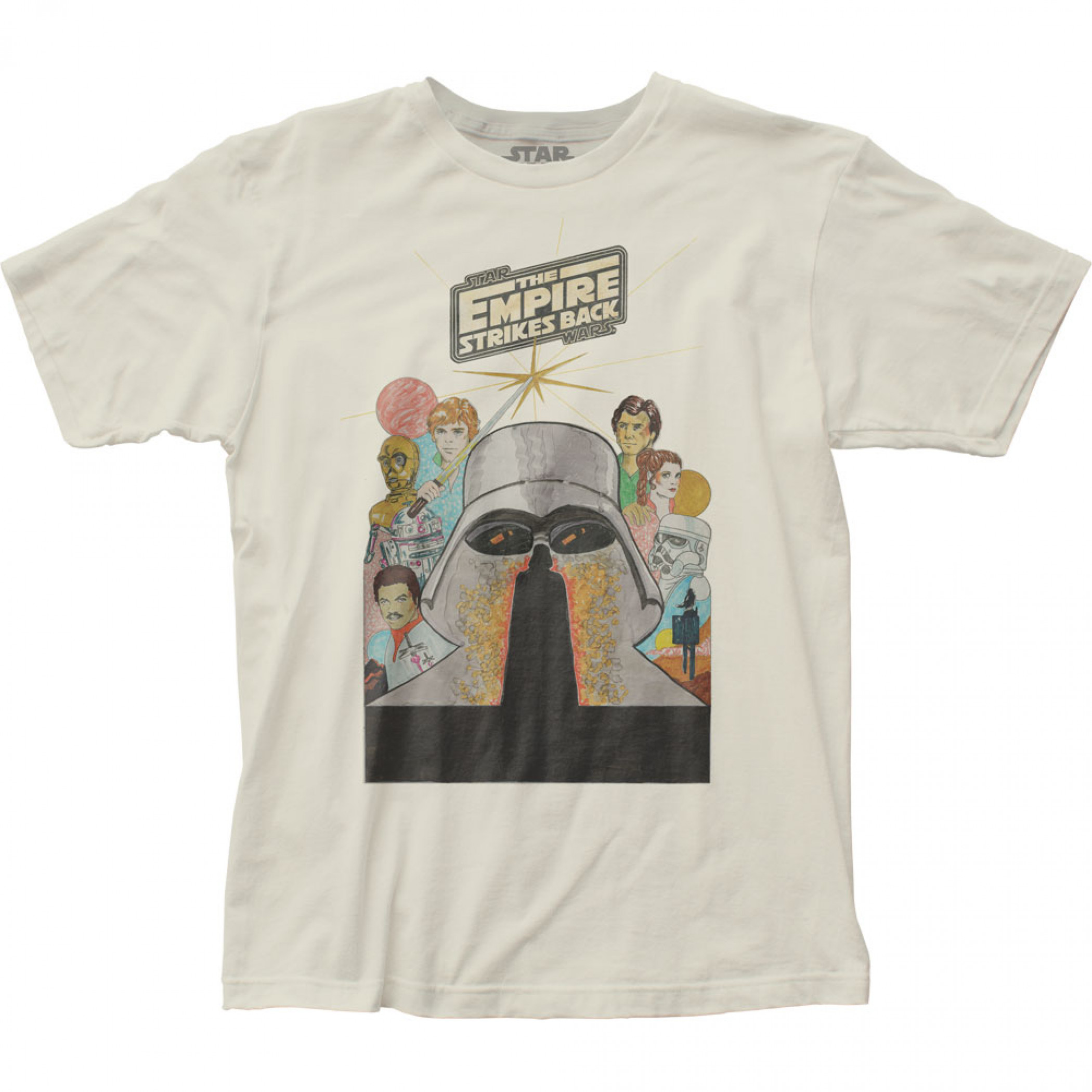 Star Wars The Empire Strikes Back Marker Poster T-Shirt, Beige