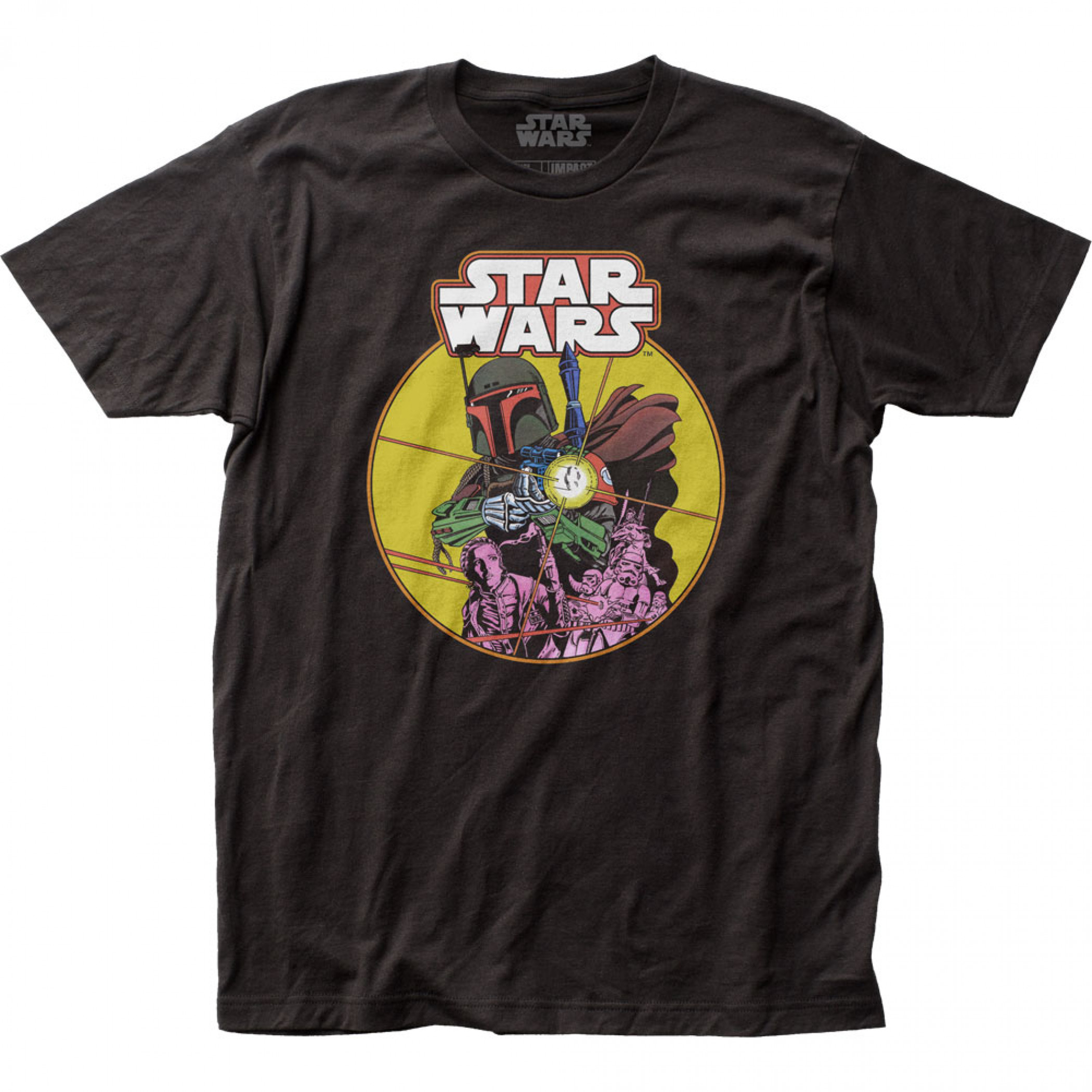 Star Wars Boba Fett Comic Emblem T-Shirt, Black