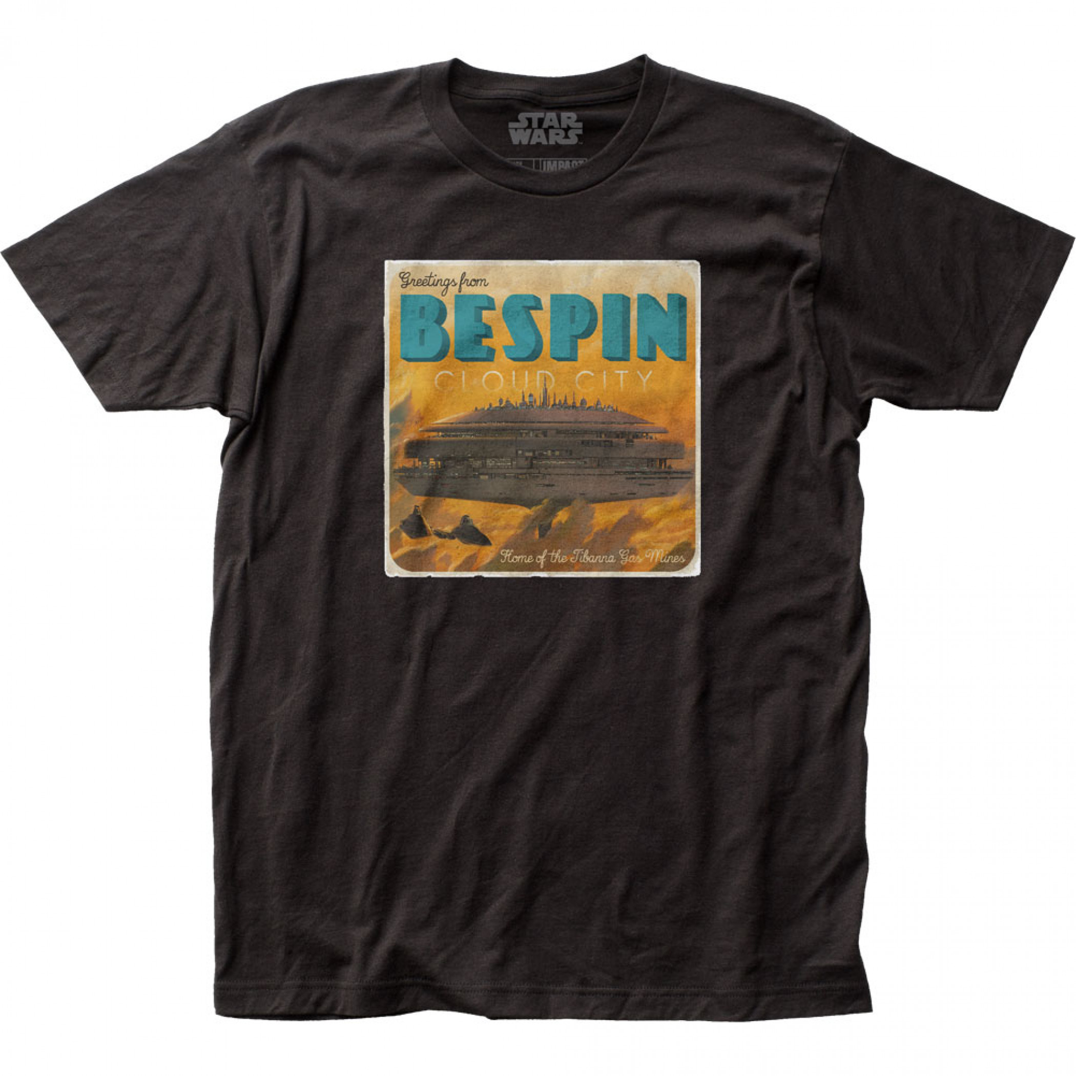Star Wars Bespin Postcard T-Shirt, Black