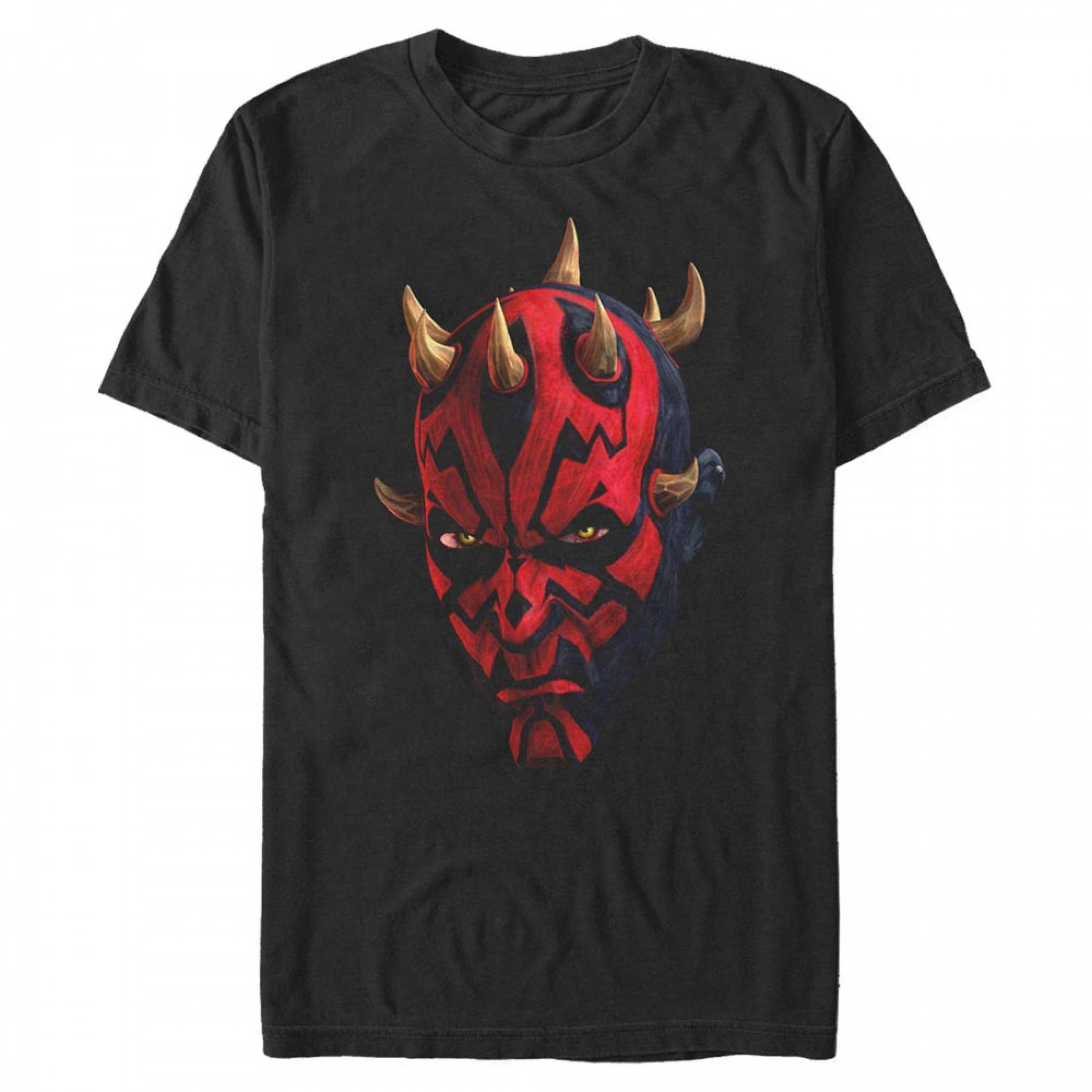 Star Wars Clone Wars Darth Maul Portrait T-Shirt, Black