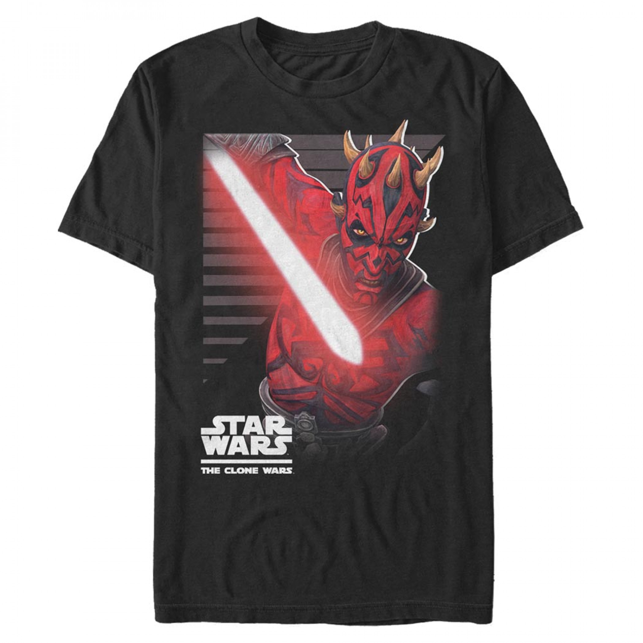 Star Wars Clone Wars Darth Maul Strike T-Shirt, Black