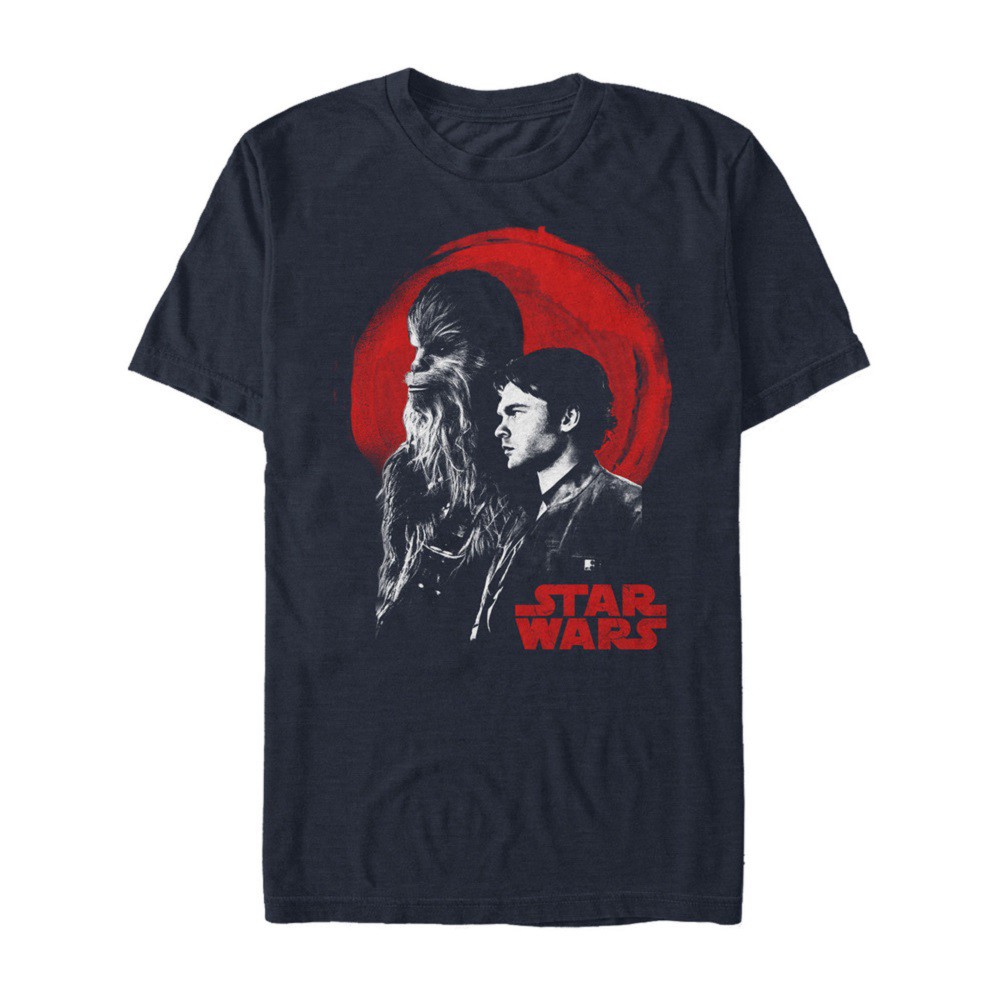 Star Wars Han Solo Story Spaghetti Western Men's Blue T-Shirt, Blue