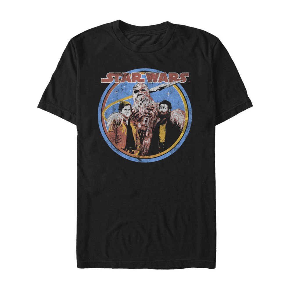 Star Wars Han Solo Story Players Club Men's Black T-Shirt, Black