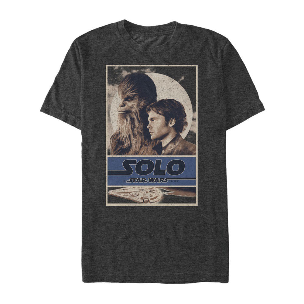 Star Wars Han Solo Story Brosephs Men's Grey T-Shirt, Grey