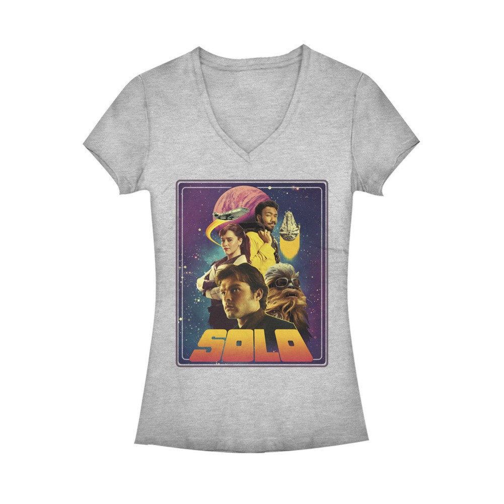 Star Wars Han Solo Story Poster Women's Tshirt, White