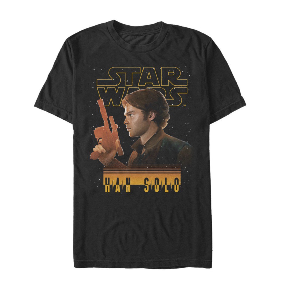 Star Wars Han Solo Story Scoundrel T-Shirt, Black