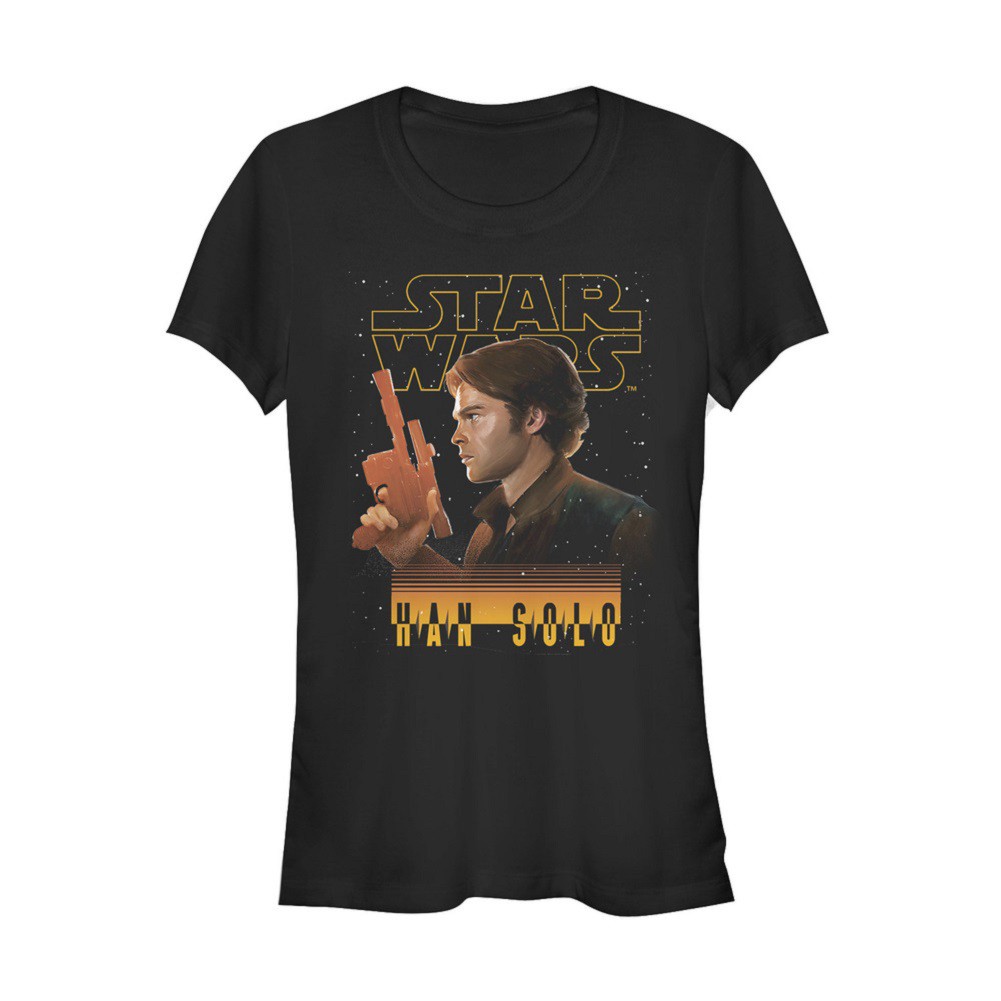 Star Wars Han Solo Story Scoundrel Women's Tshirt, Black