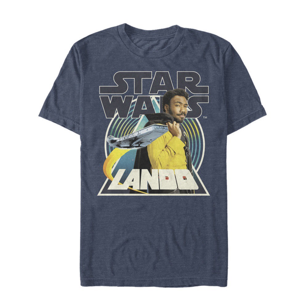 Star Wars Han Solo Story Lando Men's Blue T-Shirt, Blue