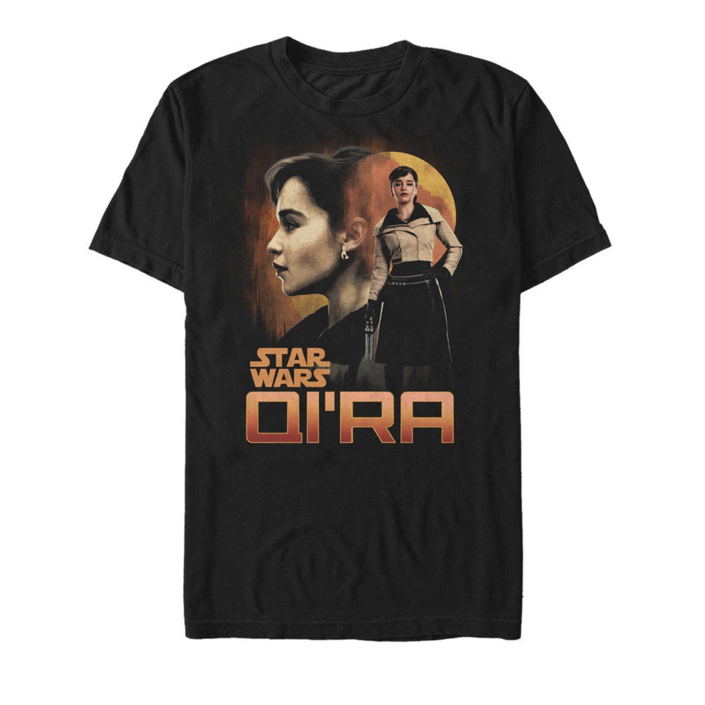 Star Wars Han Solo Story Qi'Ra Men's Black T-Shirt, Black