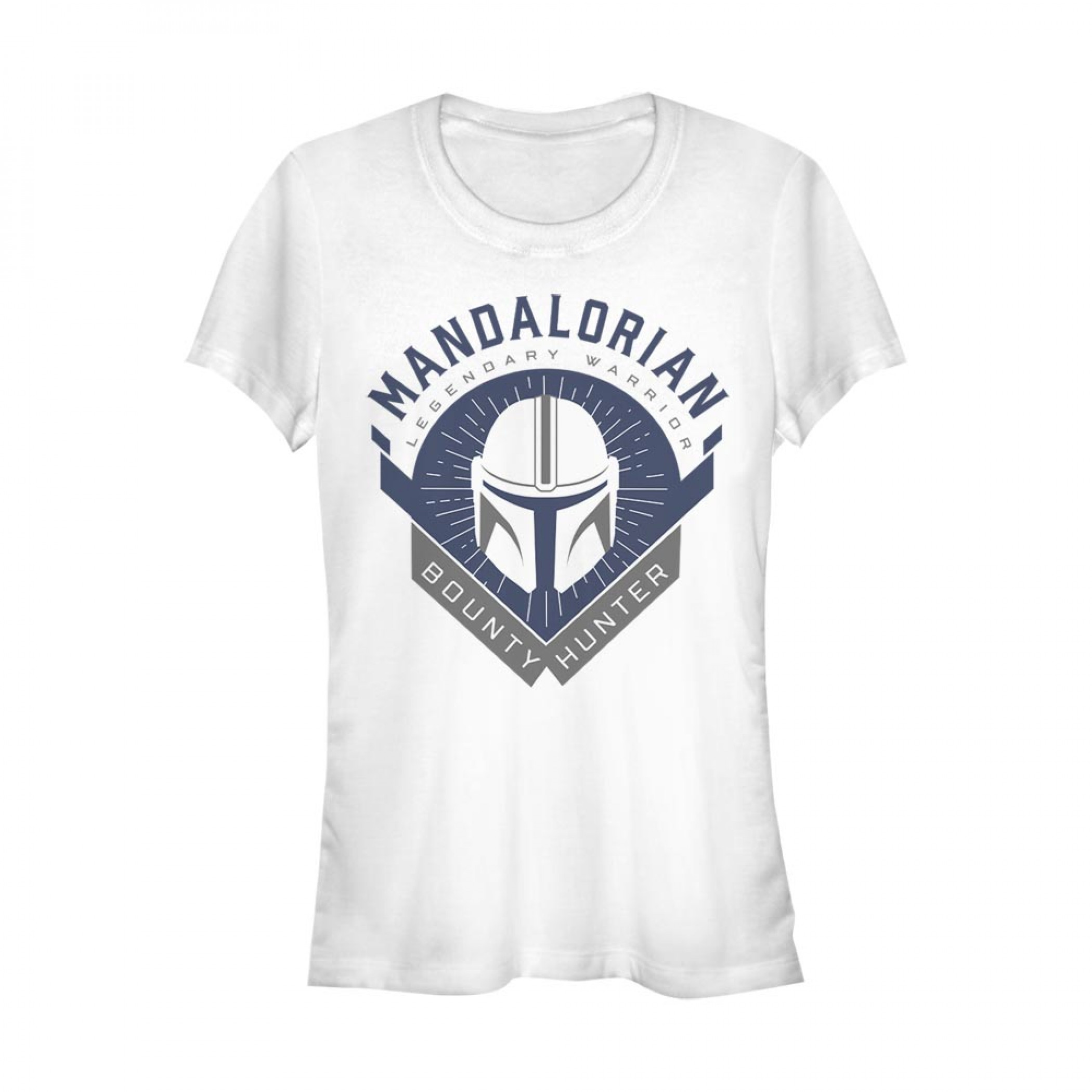 The Mandalorian Legendary Warrior Emblem Women's T-Shirt, White