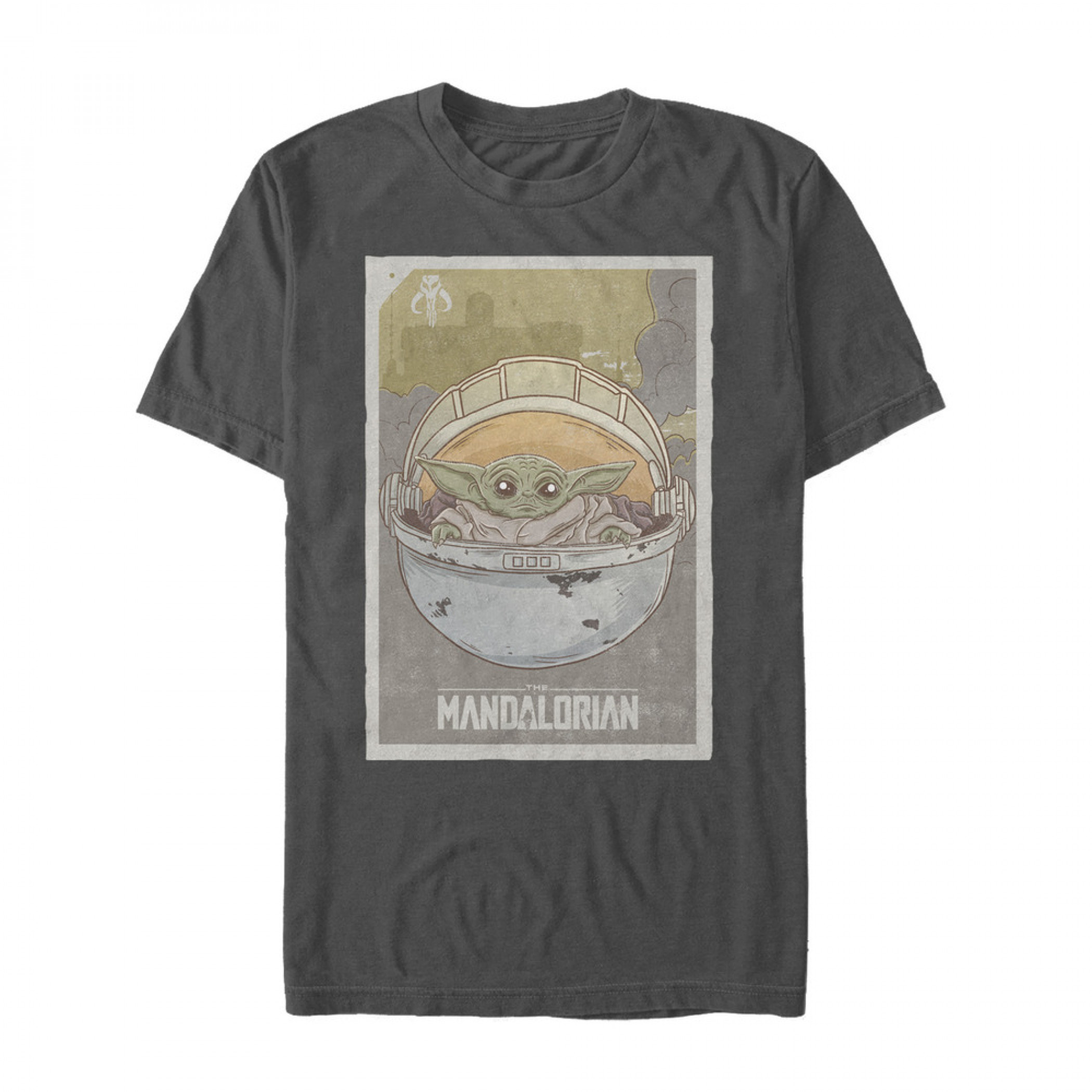 The Mandalorian The Child Grey Men's T-Shirt, Grey