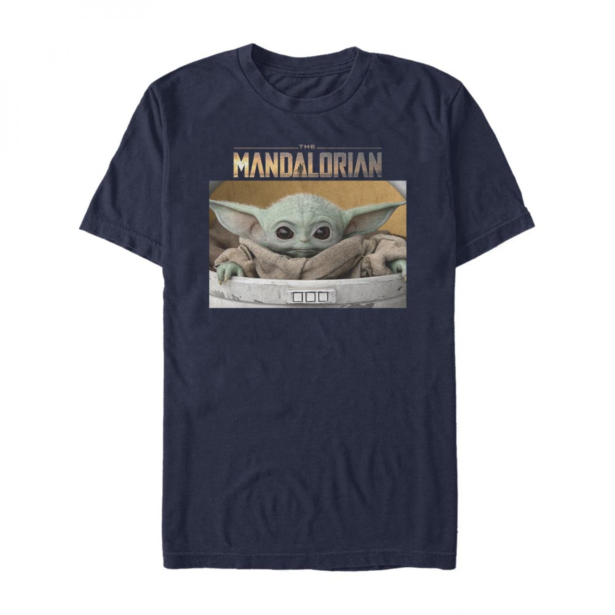 Star Wars The Mandalorian The Child Bassinet T-Shirt, Blue