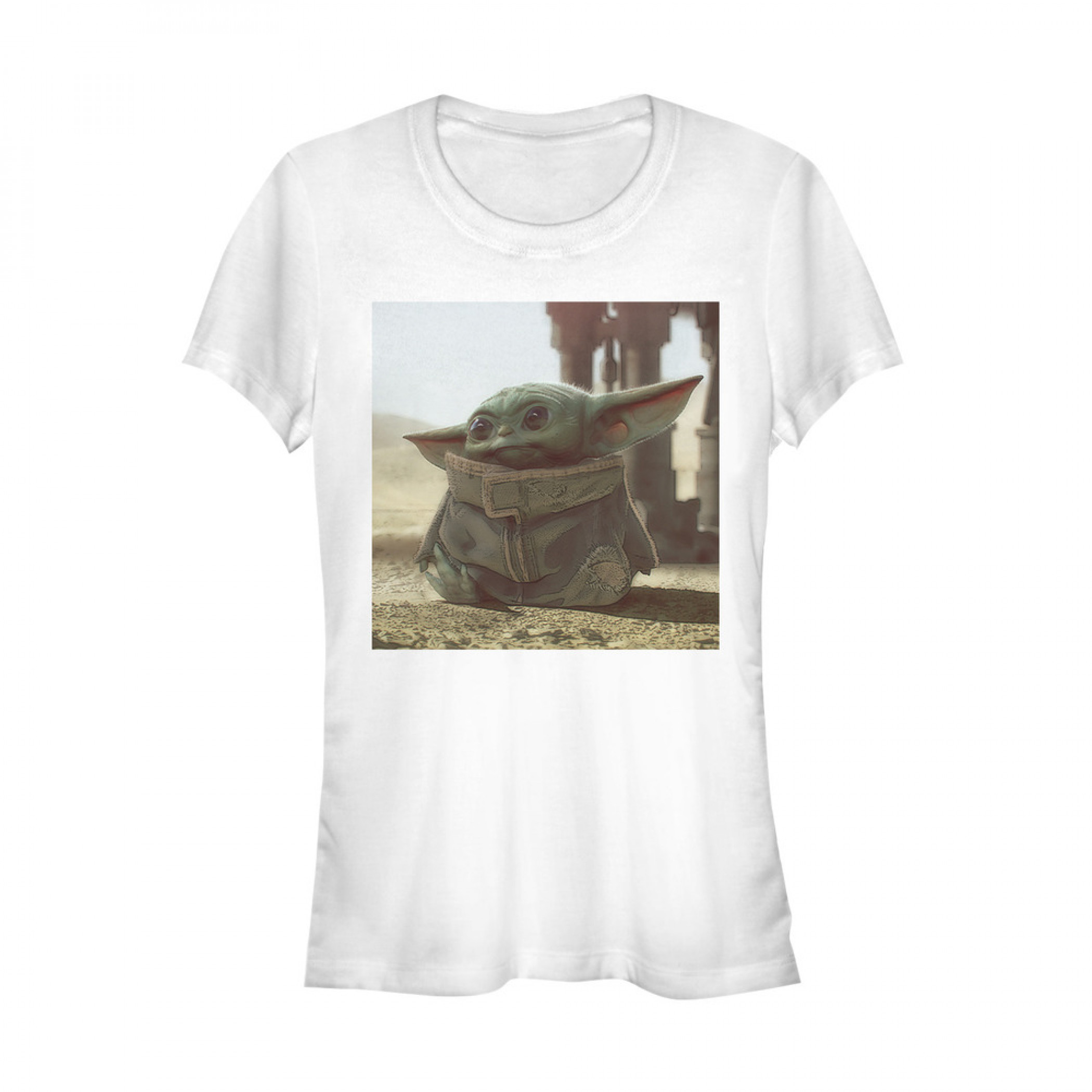 The Mandalorian The Child Photo Women's T-Shirt, White