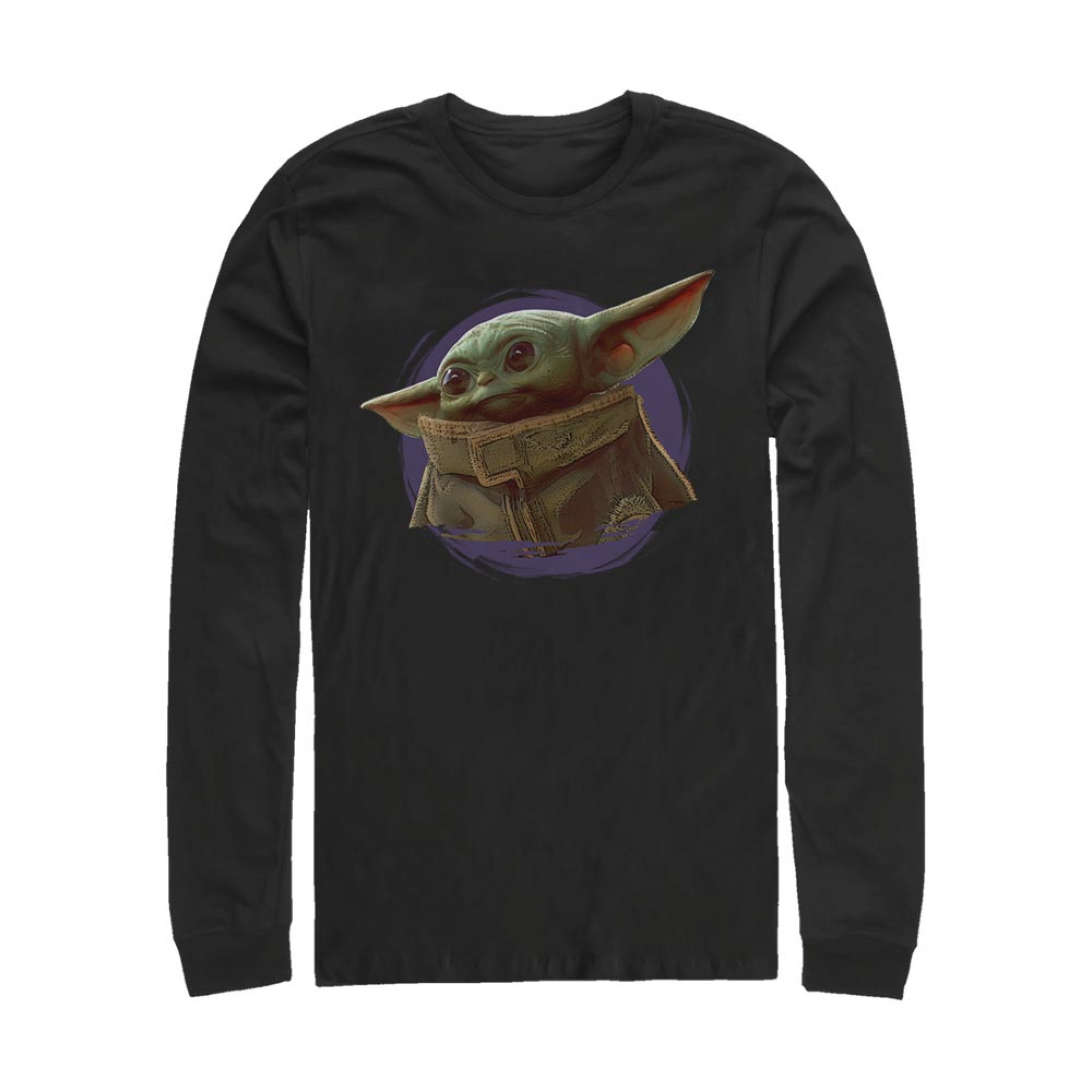 Star Wars The Mandalorian The Child Circle Halo Long Sleeve Shirt