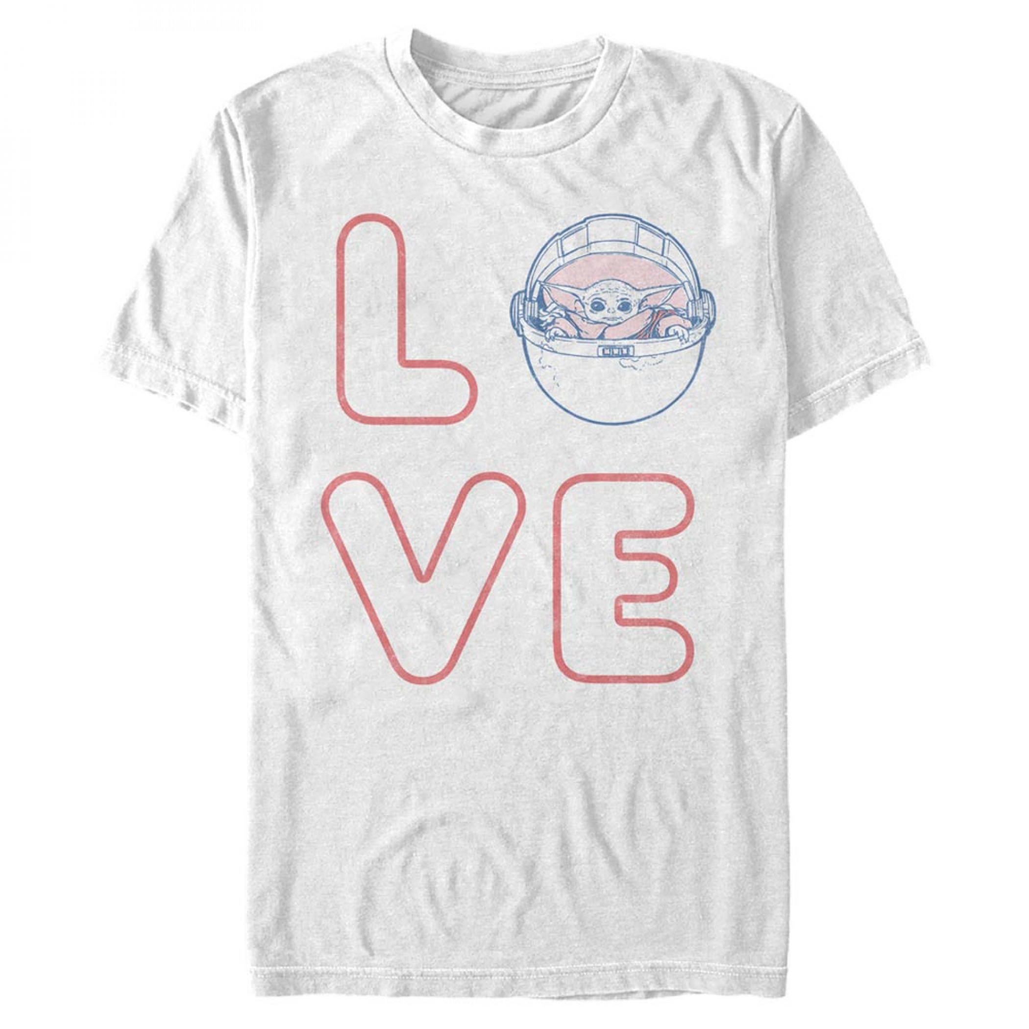 The Mandalorian Grogu Love Valentine's Day T-Shirt, White