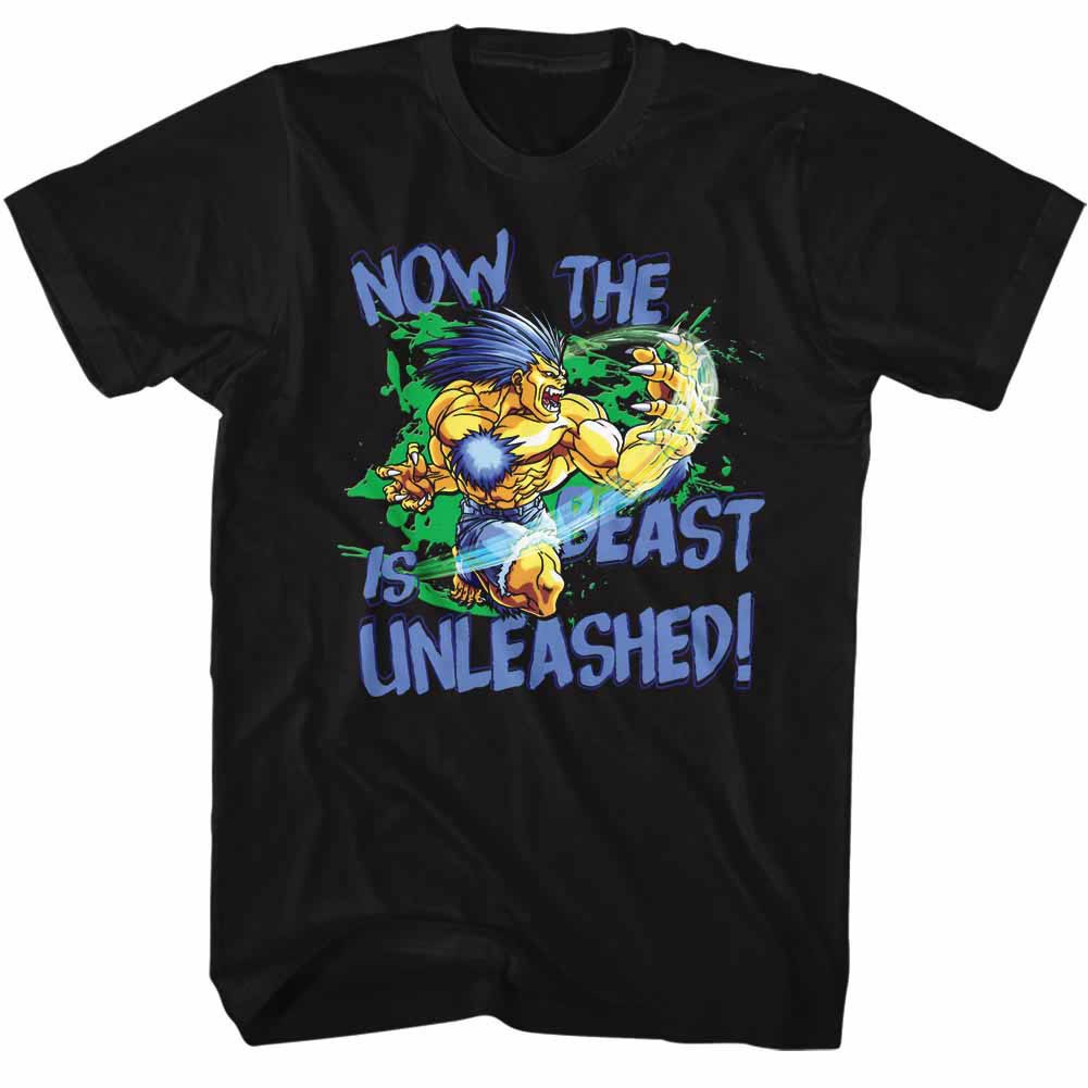 Street Fighter Beast Unleashed Black T-Shirt, Black