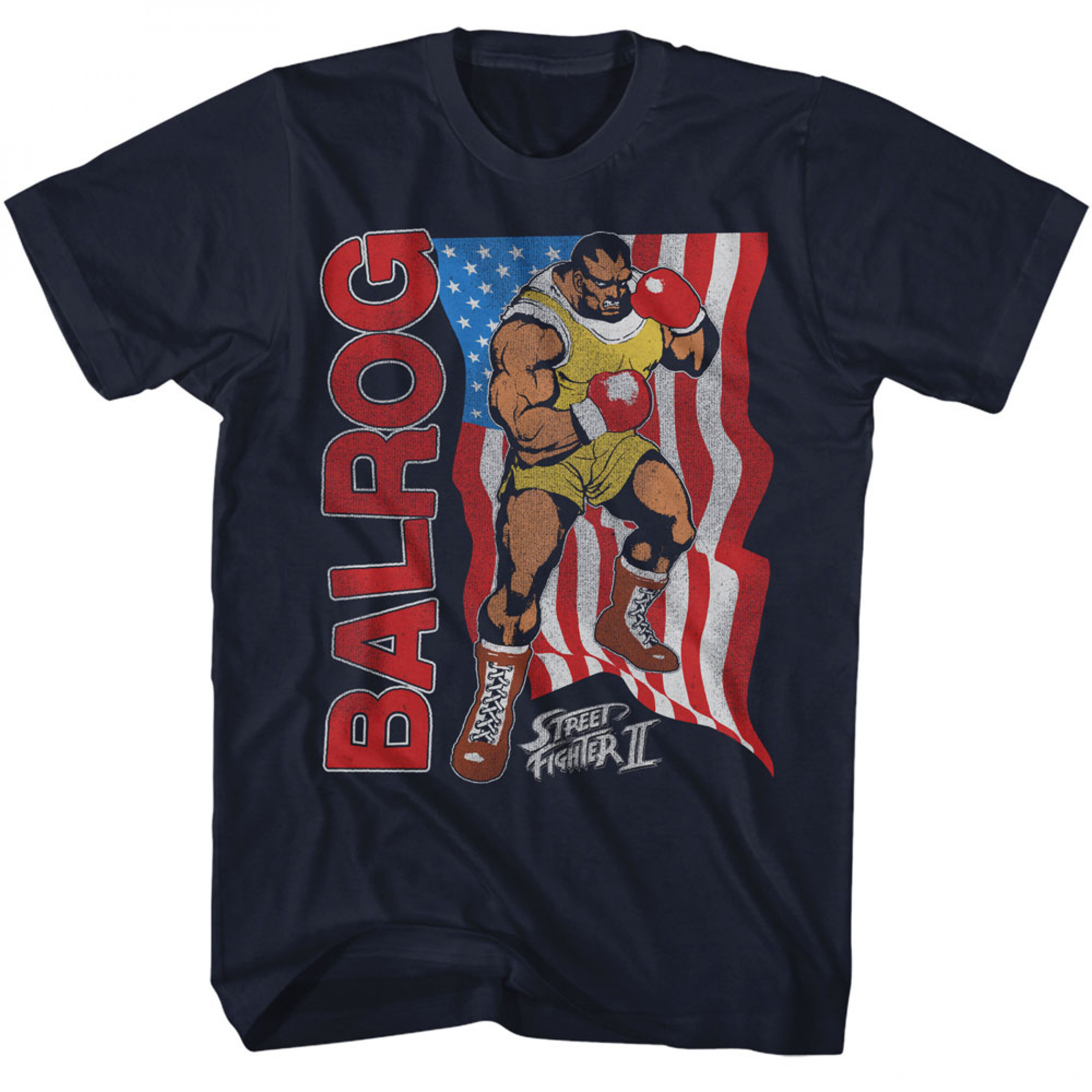 Street Fighter II Balrog T-Shirt, Blue