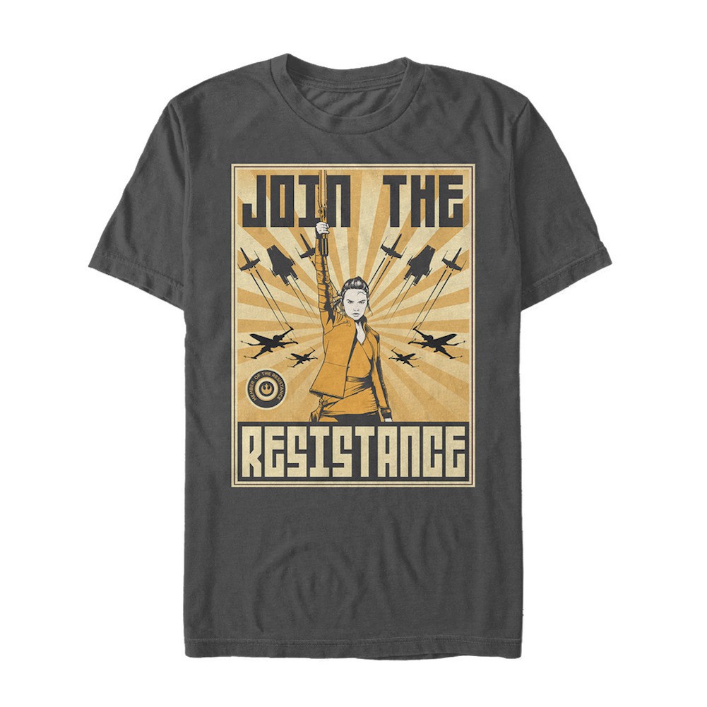 Star Wars The Last Jedi Join The Resistance Tshirt, Grey